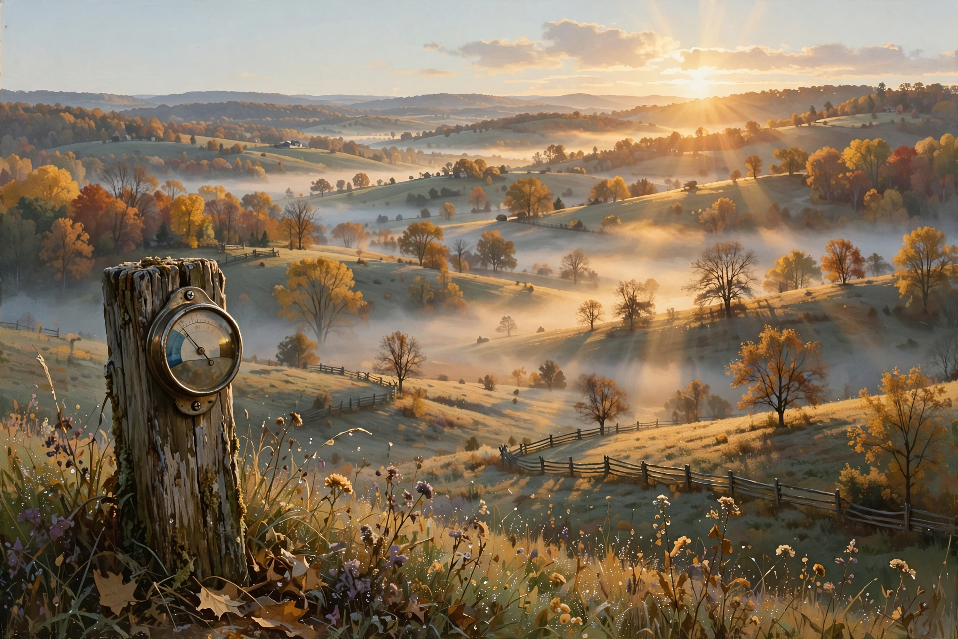 Illustration for 🕰️ Dry Straight Through Next Friday, Halloween Odds Turn Warmer, and Clocks Fall Back in Eight Days: Your Dunlap Weather & Outdoors Week