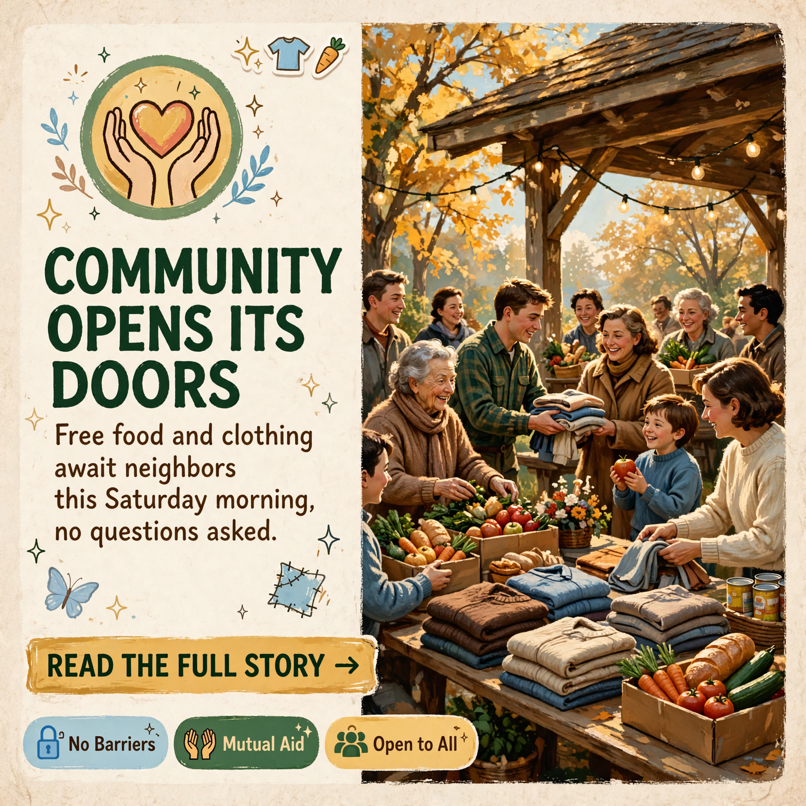 Featured image for "Free Food and Clothing Giveaway in Sparta, TN - Saturday, October 24th 🎁"