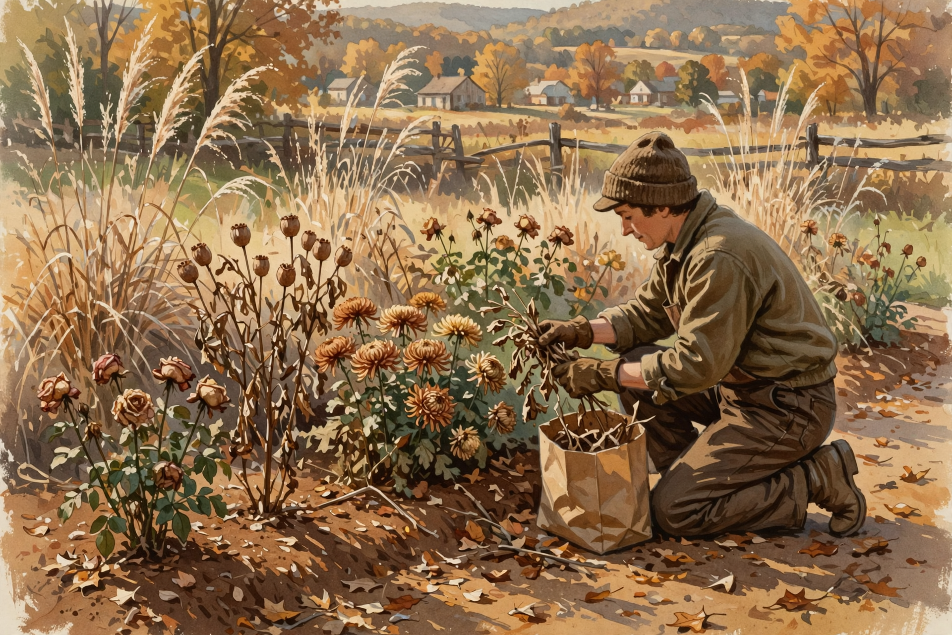 Illustration for 🌸 Putting the Flower Beds to Bed: Six Easy Jobs From UT Gardens