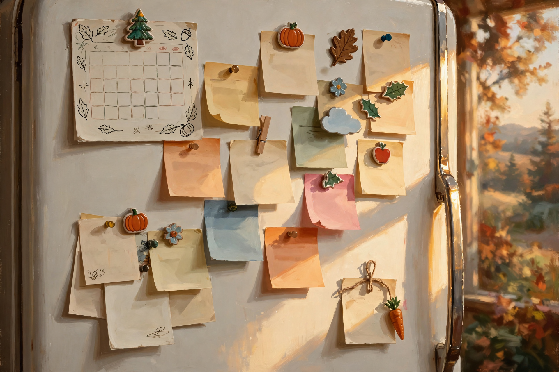 Illustration for 📌 Sticky Notes for the Fridge