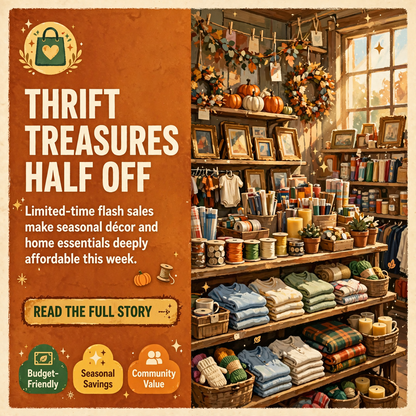 ๐๏ธ Flash Sales at CWC Thrift Store in Whitwell – 50% Off Home, Craft & Seasonal Items โ Featured Image Featured image for "๐๏ธ Flash Sales at CWC Thrift Store in Whitwell - 50% Off Home, Craft & Seasonal Items"