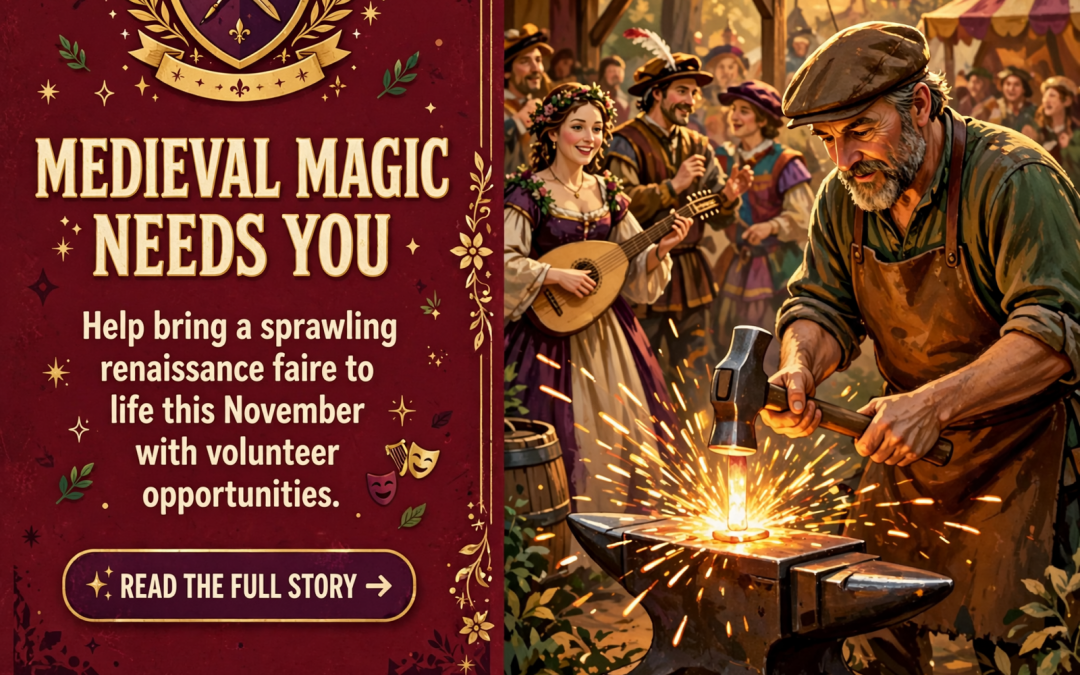 🎭 Chattanooga Renaissance Faire Seeks Volunteers for November Event