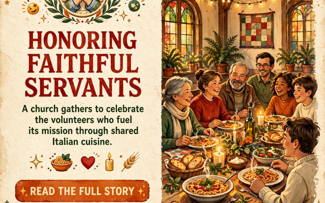 🍝 Ministry Appreciation Italian Dinner Planned in Whitwell