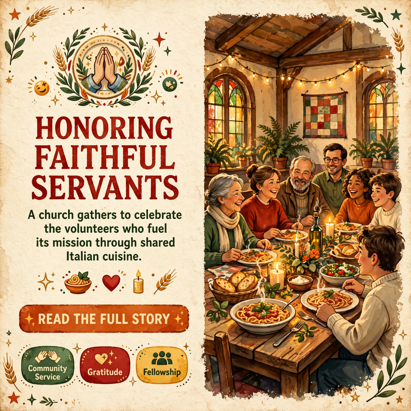 Featured image for "🍝 Ministry Appreciation Italian Dinner Planned in Whitwell"