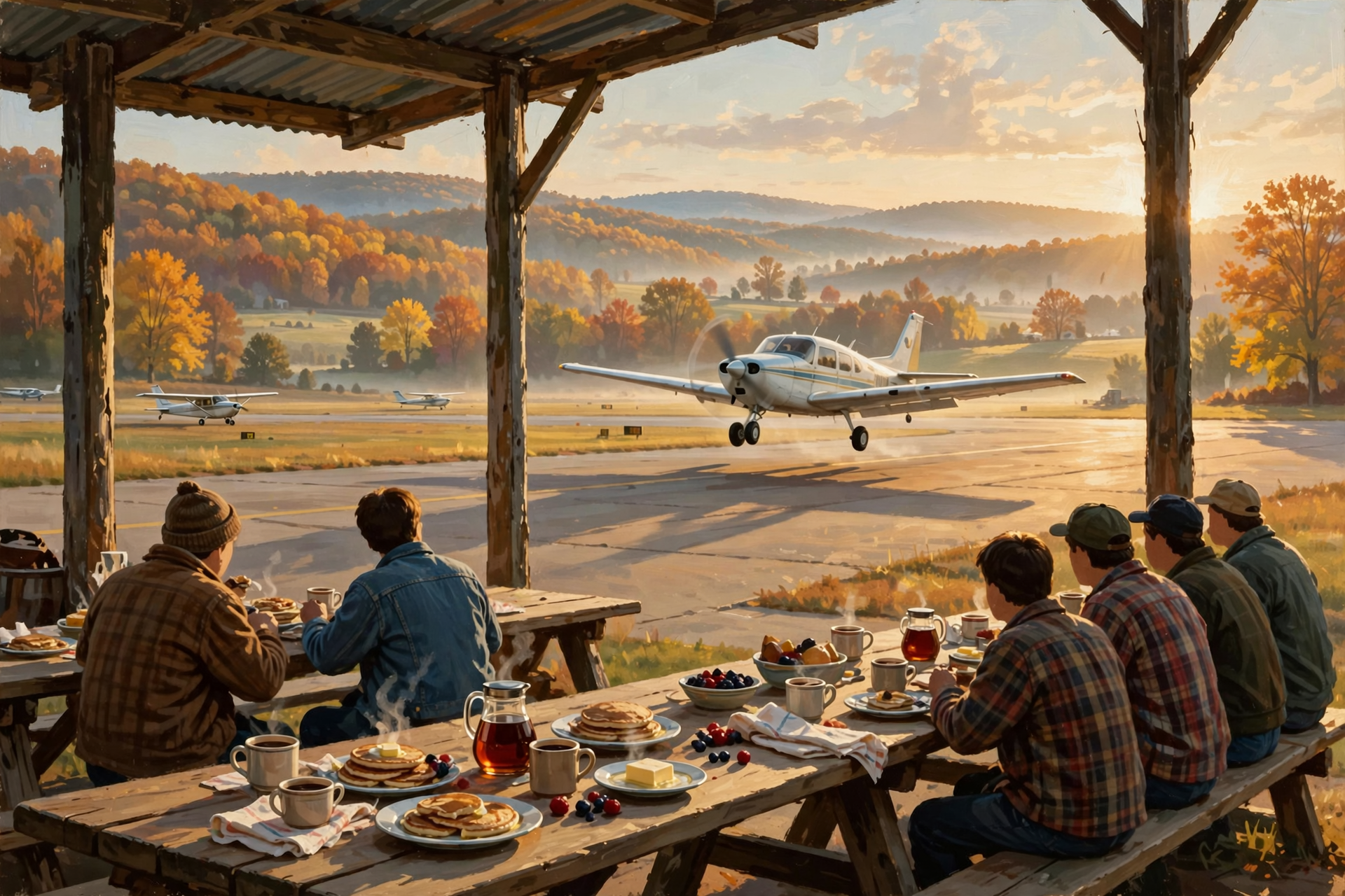 Illustration for ✈️ Eat All the Breakfast You Want While Small Planes Land at the Dayton Fly-In, Drive-In Breakfast