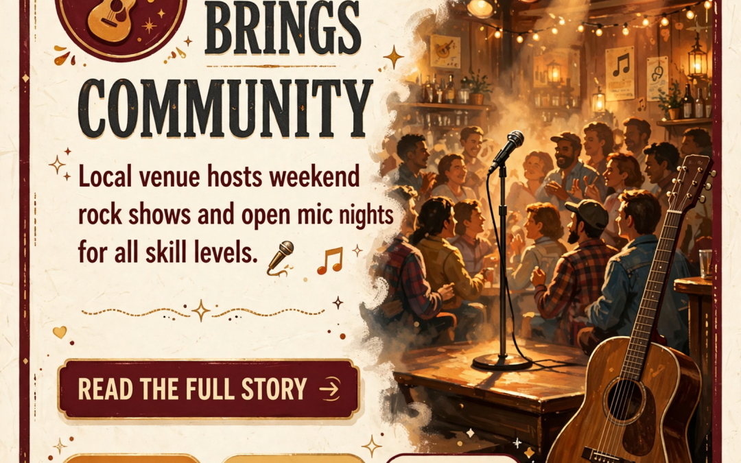 🎸 Live Music Lineup Brings Rock, Full Band Energy, and Open Mic Nights to Spencer