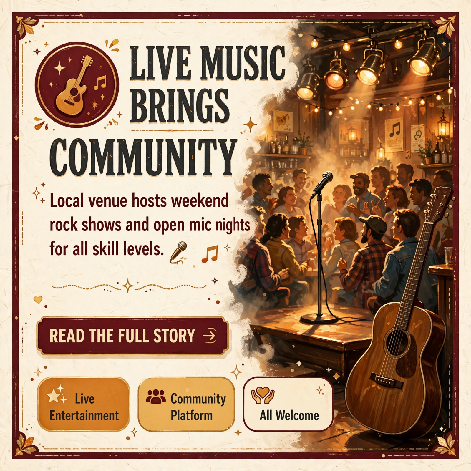 🎸 Live Music Lineup Brings Rock, Full Band Energy, and Open Mic Nights to Spencer — Featured Image Featured image for "🎸 Live Music Lineup Brings Rock, Full Band Energy, and Open Mic Nights to Spencer"