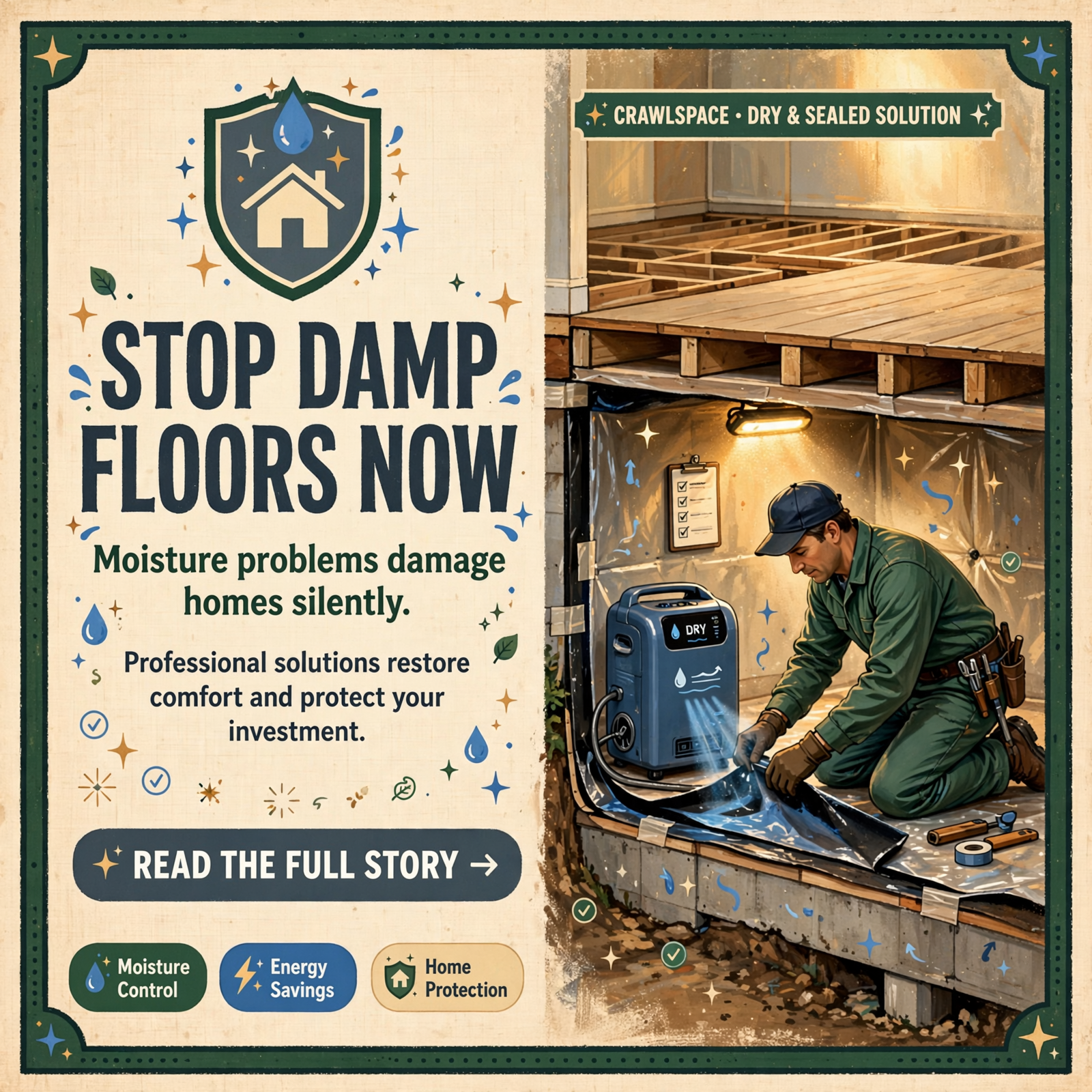 Featured image for "🏠 Crawlspace and Attic Solutions in Dunlap - Martins Home Solutions Tackles Damp, Cold Floors and Musty Odors"