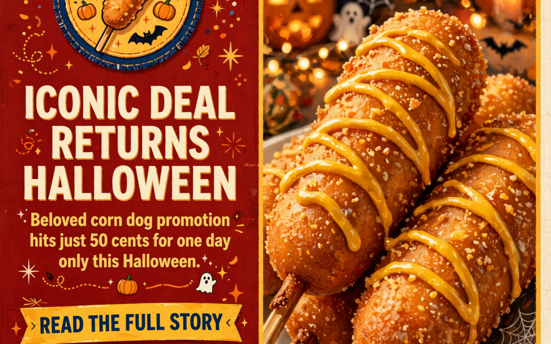🌭 50¢ Corn Dog Day Coming October 31st – Mark Your Calendar