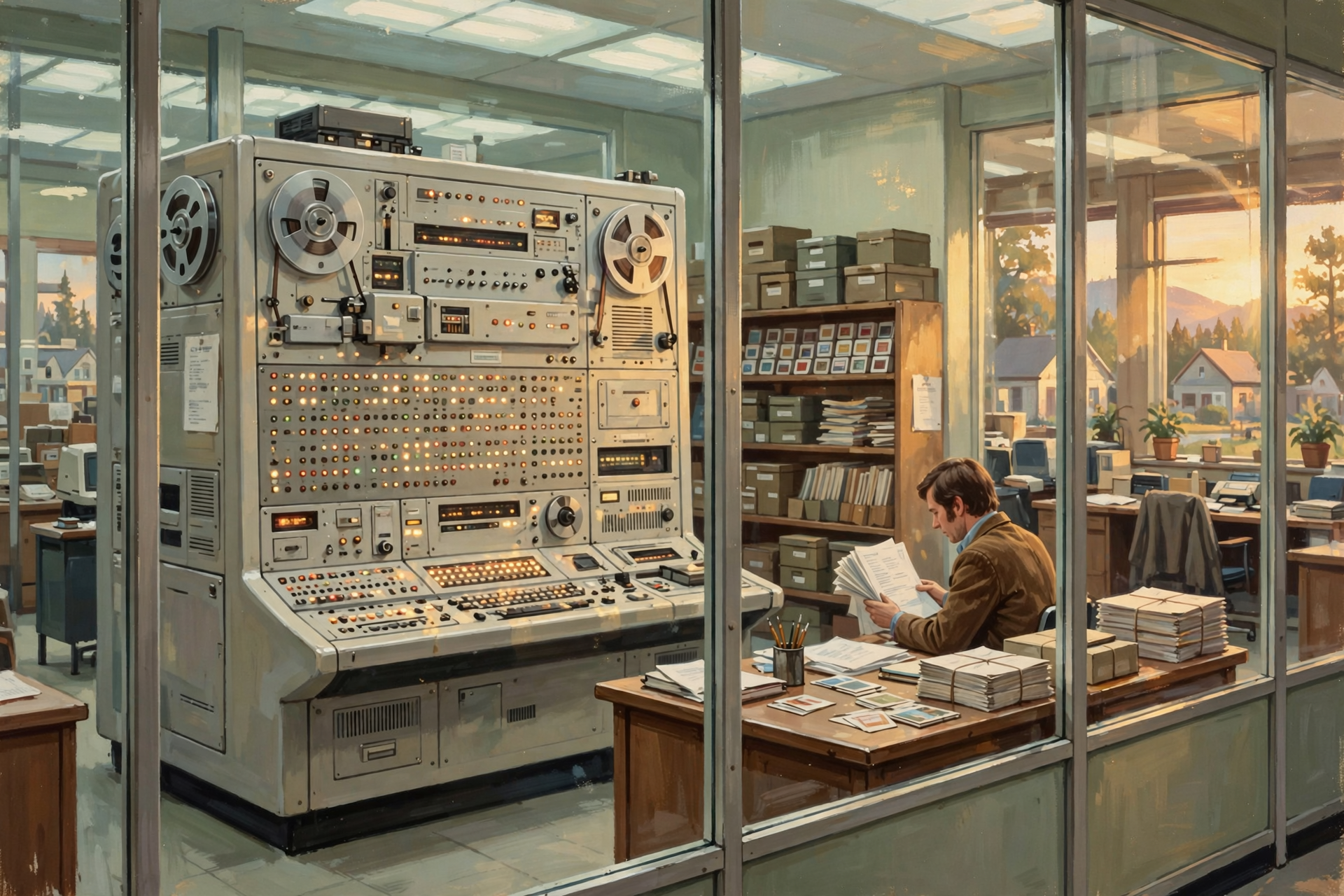 Illustration for When Computers Belonged to the Computer Department