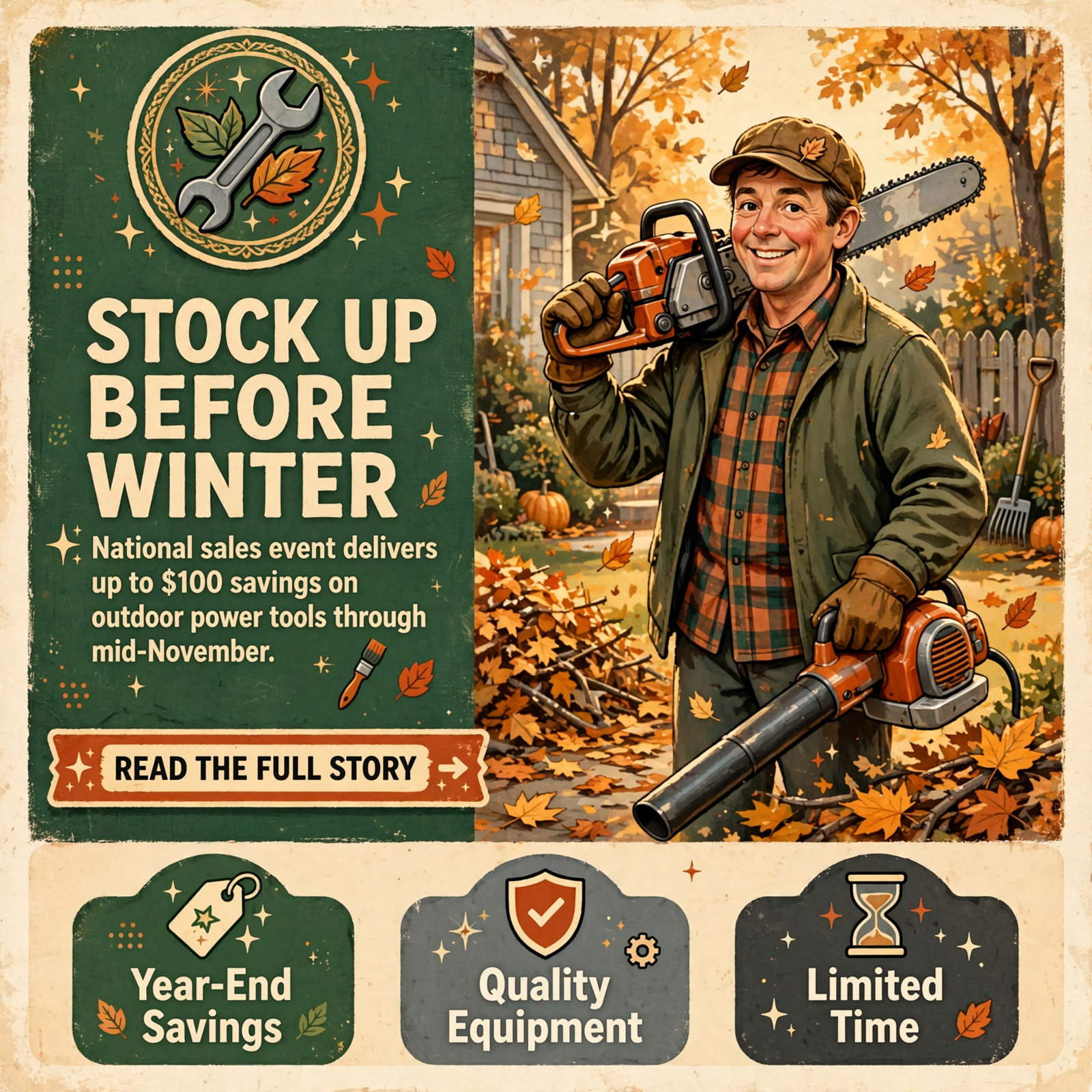 π οΈ Echo & Shindaiwa National Sales Event Brings Year-End Savings on Outdoor Power Equipment β Featured Image Featured image for "π οΈ Echo & Shindaiwa National Sales Event Brings Year-End Savings on Outdoor Power Equipment"