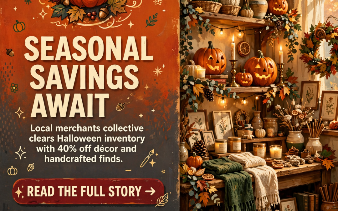 🎃 40% Off Halloween Décor at Mercantile at the Ridge in East Ridge