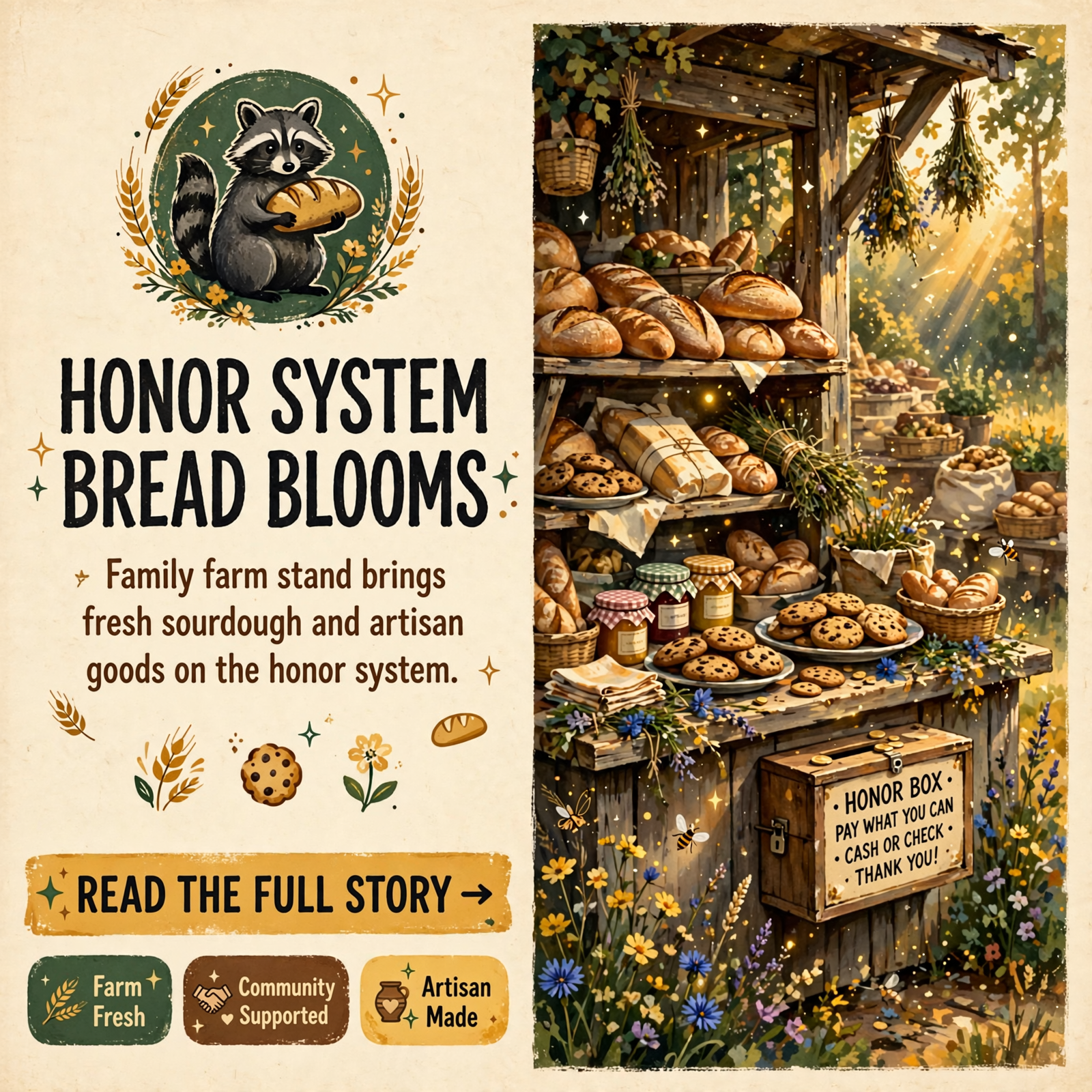 π¦ The Rustic Raccoon Opens Self-Serve Farm Stand on Potato Farm Road in Crossville β Featured Image Featured image for "π¦ The Rustic Raccoon Opens Self-Serve Farm Stand on Potato Farm Road in Crossville"