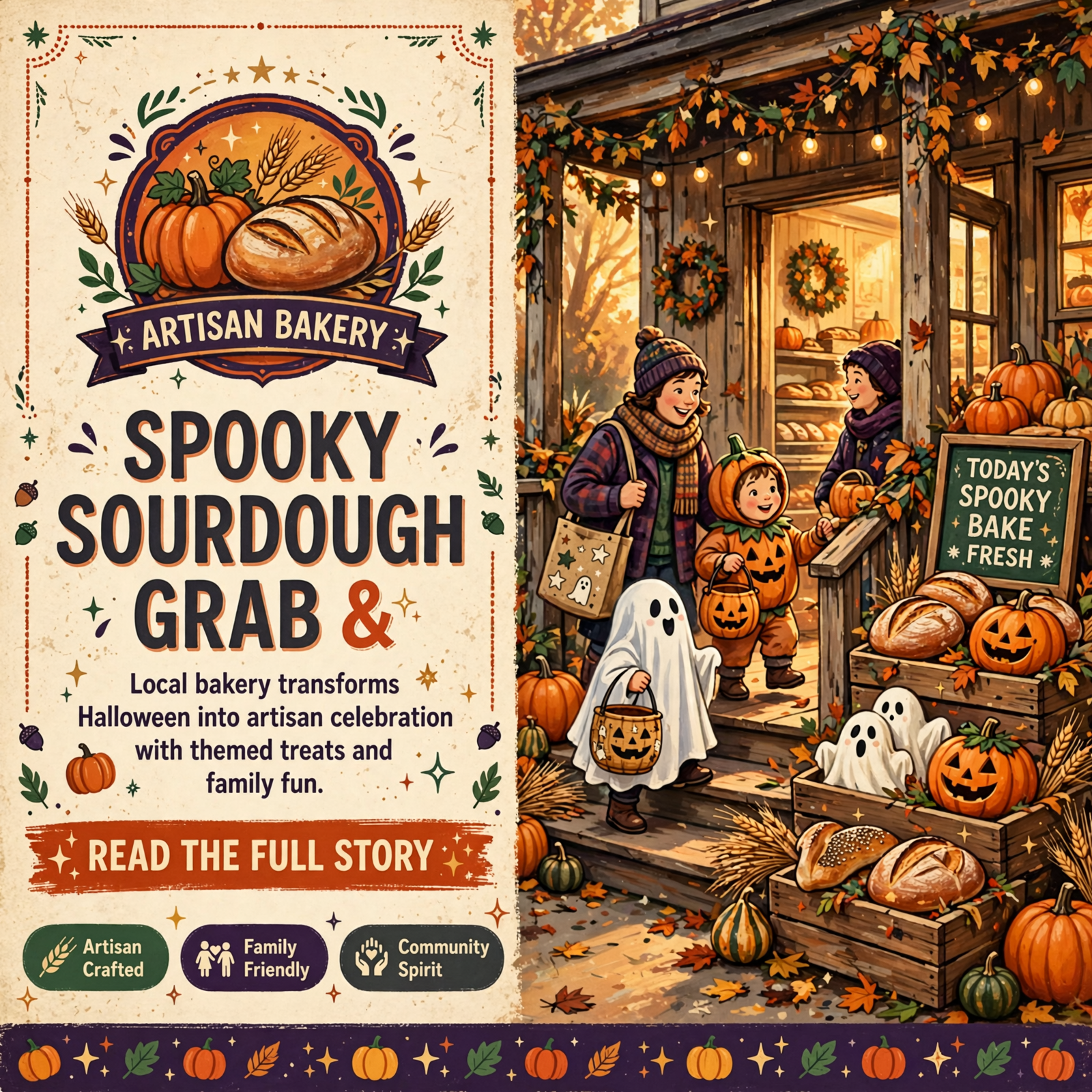 Featured image for "🎃 Field to Flour Sourdough Brings Spooky Grab & Go to Cleveland on Halloween"