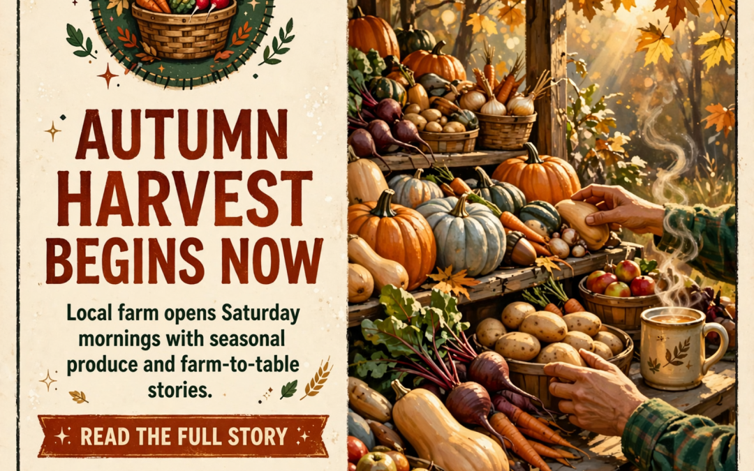 🍂 Fall Harvest Season Opens at Sequatchie Cove Farm Trading Post