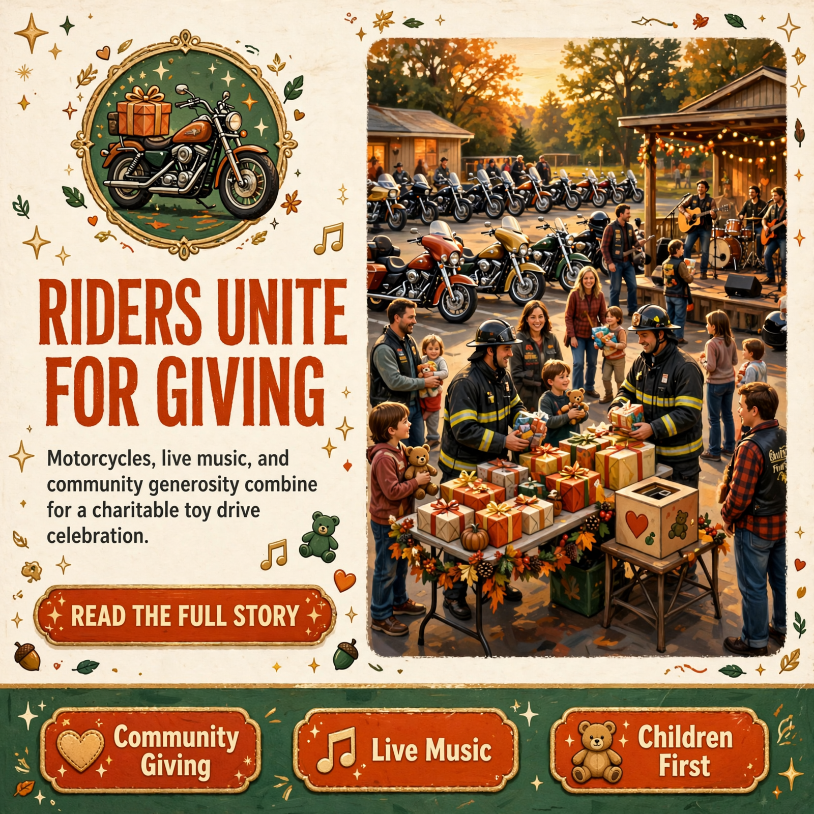 πΈ Community Toy Drive & Motorcycle Ride Comes to Whitwell – Live Music, Raffle & Donations for Children in Need ββ¦ Featured image for "πΈ Community Toy Drive & Motorcycle Ride Comes to Whitwell - Live Music, Raffle & Donations for Children in Need"