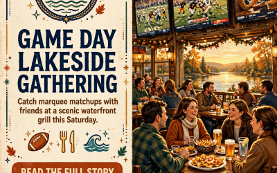 🏈 Game Day at Nick’s Lakeside Grill in Spring City – Multiple Sports on the Big Screen