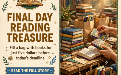 📚 Last Day of Whale of a Book Sale & Silent Auction in Dunlap – Fill a Bag for $5