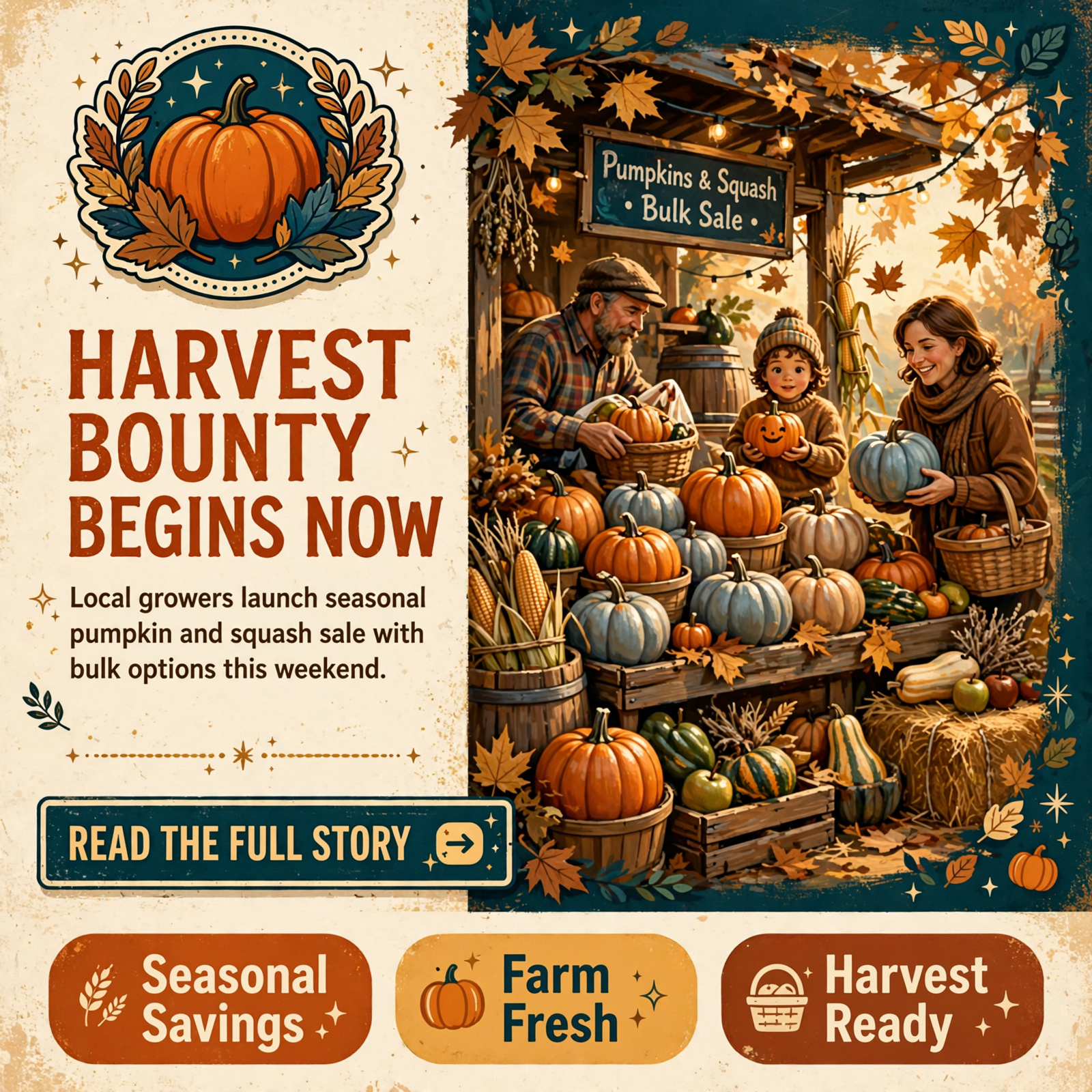 Featured image for "🎃 Fall Pumpkin and Squash Sale Starts This Weekend"