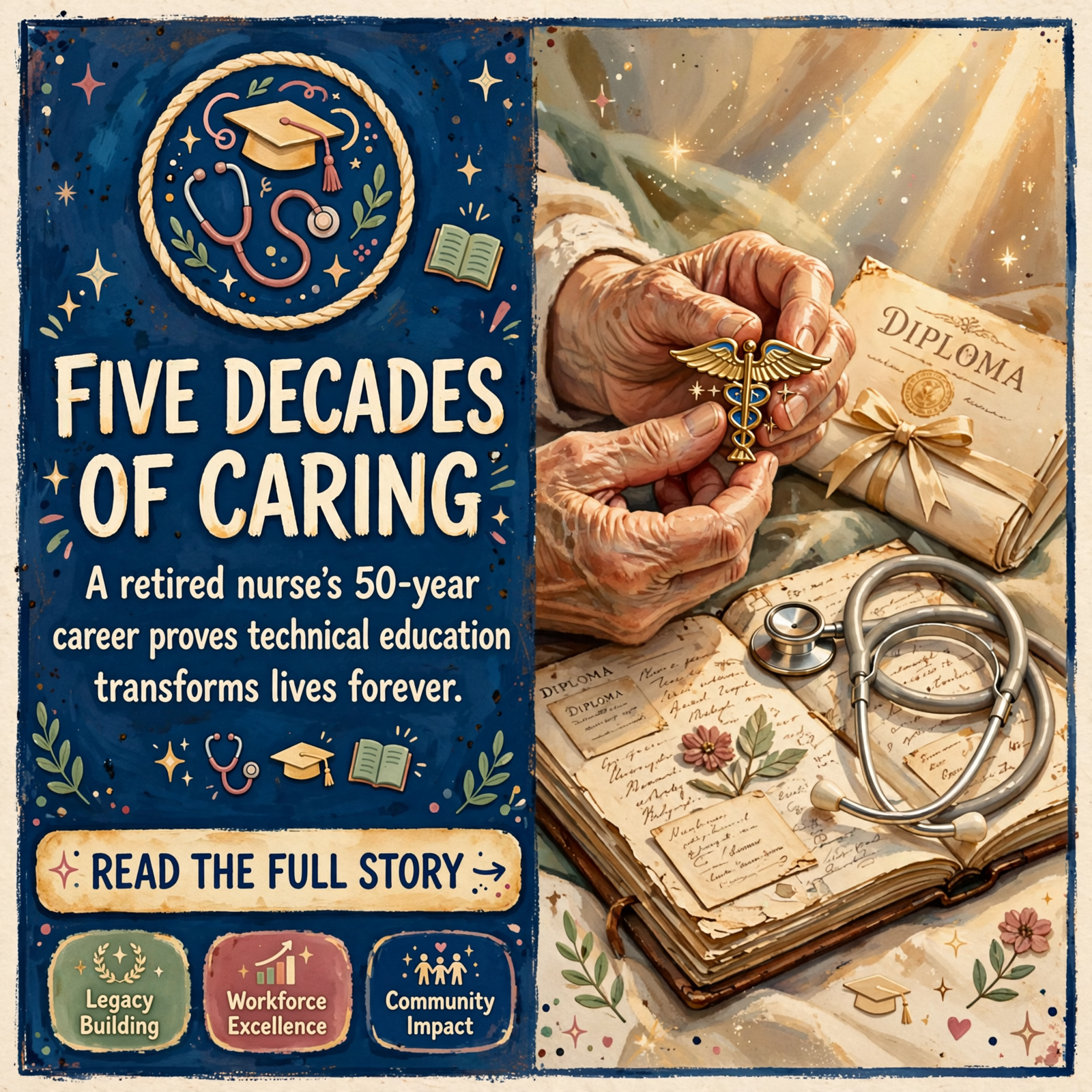 Featured image for "🎓 Fifty Years of Caring: How TCAT Education Launched a Nursing Legacy"