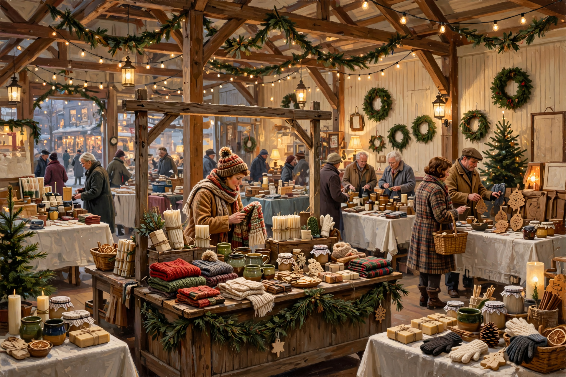 Illustration for 🎅 Meet Santa and Shop 90-Plus Local Makers at the Crown Craft Market Christmas Open House in Chatsworth