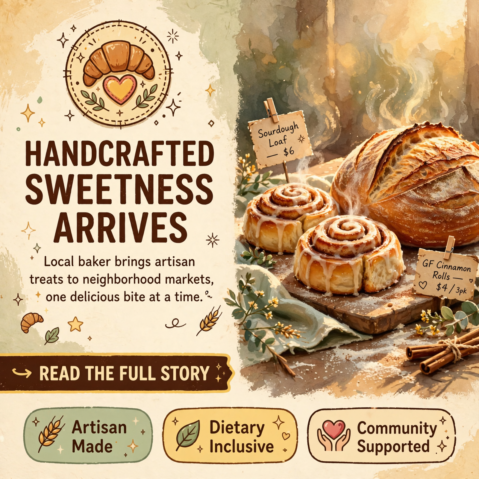 Featured image for "🥐 Gigi's Sweet Stop Brings Fresh Baked Goods to Dunlap Market"