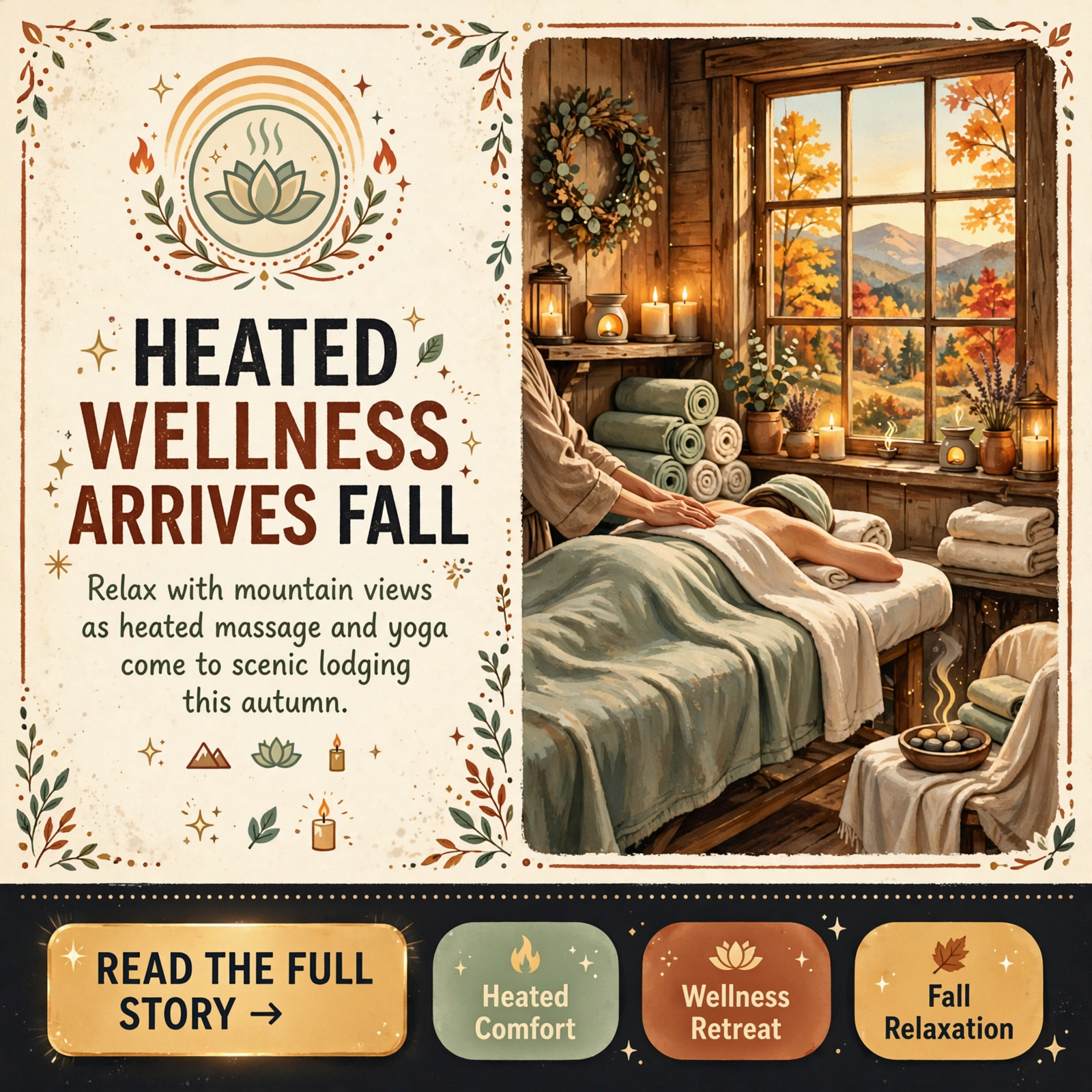 Featured image for "🧘 Heated Massage & Yoga Come to Monteagle Mountain Lodging This Fall"