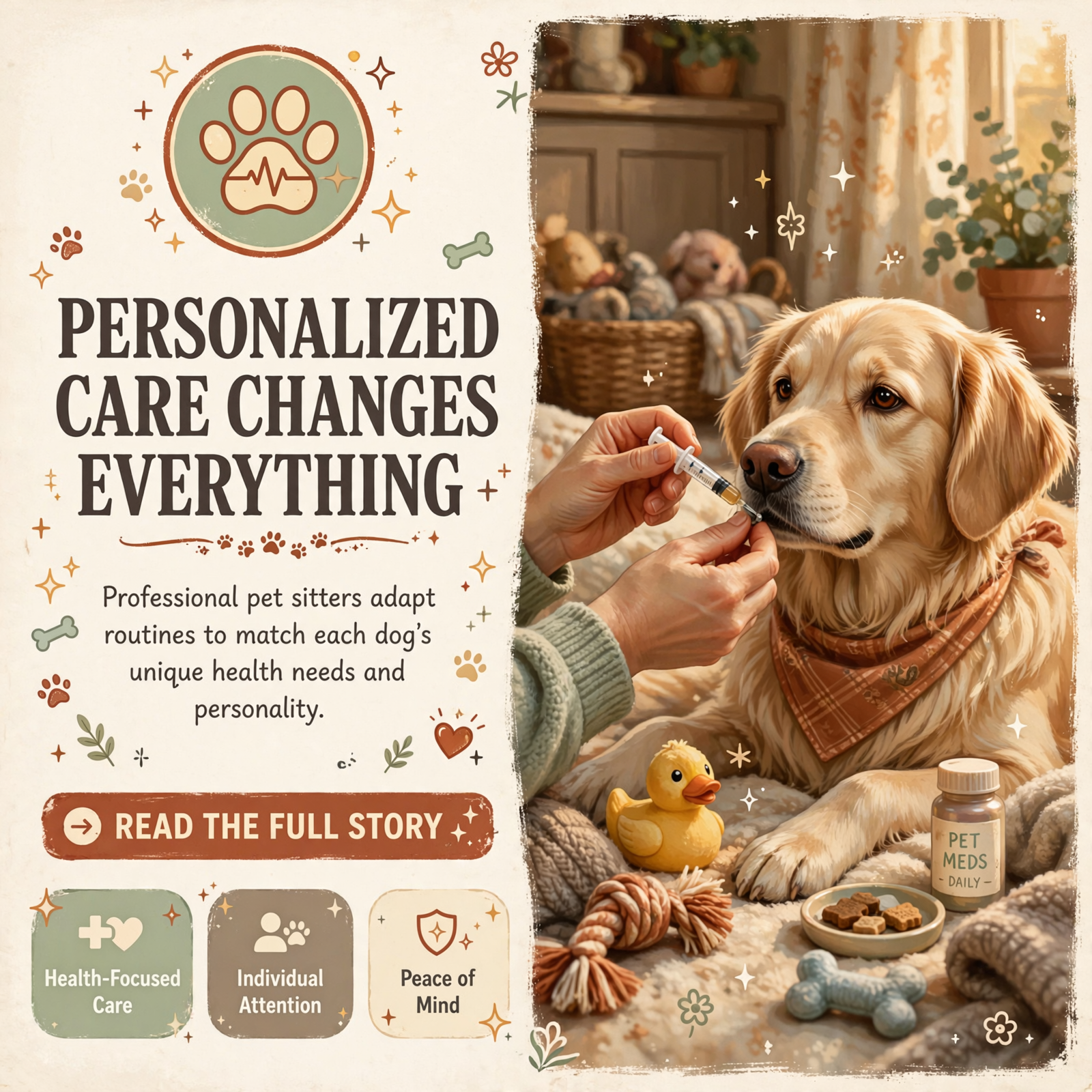 Featured image for "🐾 Professional Pet Care Means Tailored Attention for Every Dog"