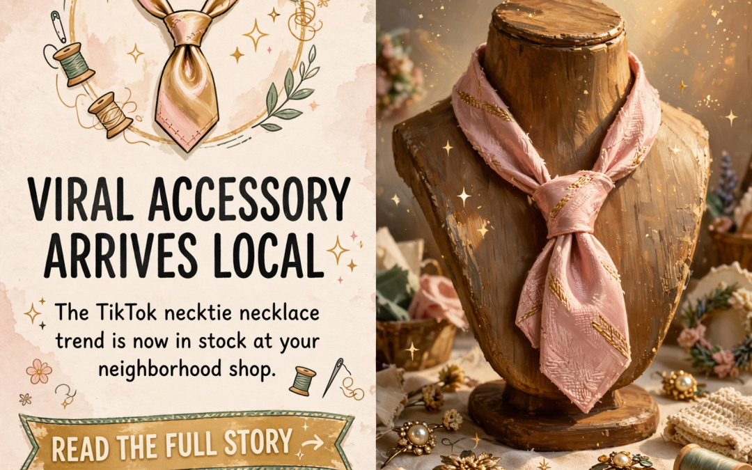 ✨ Viral Necktie Necklaces Now Available at Craft & Curio in Dunlap