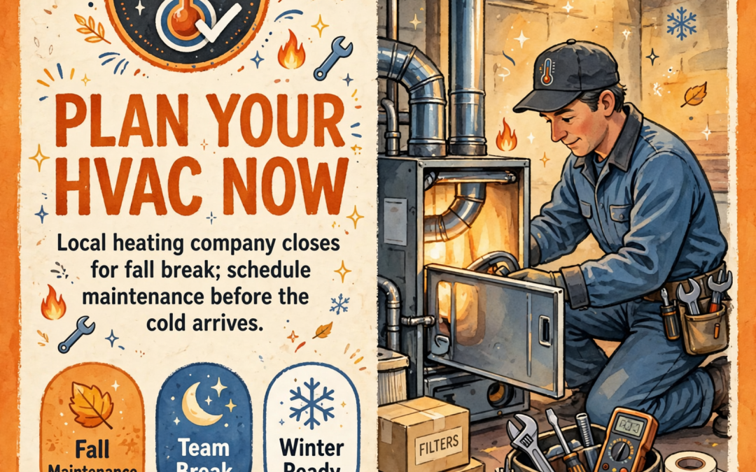 🔧 Tennessee Heating & Cooling Takes Fall Break – October 25 to November 2