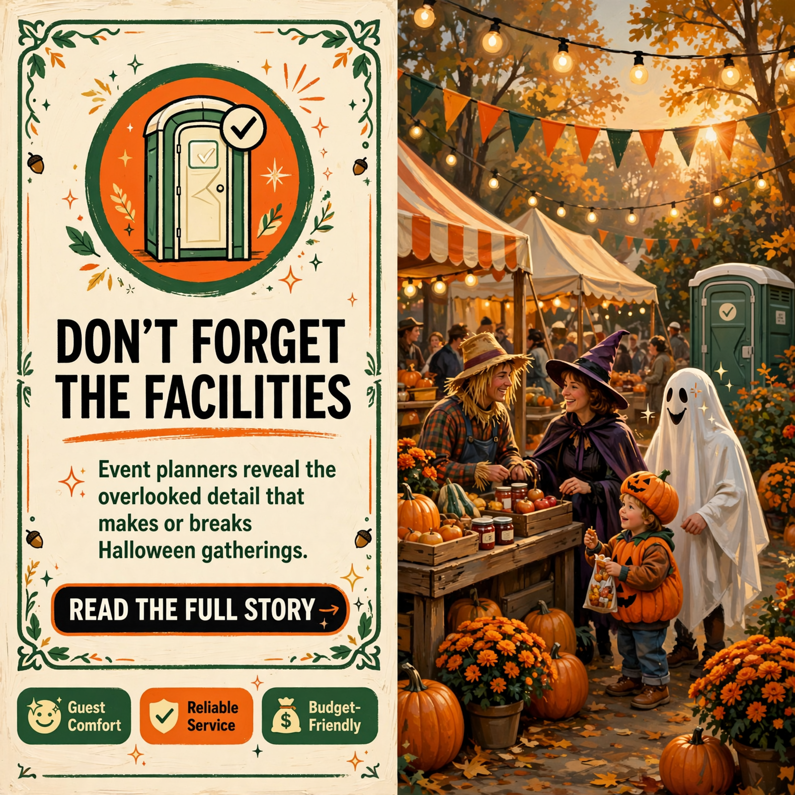 Featured image for "🎃 Plan Your Halloween Event with Porta Potty Rentals - Clean, Reliable, and Affordable"