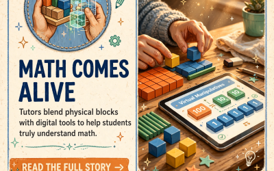 🧮 Online Tutoring Combines Physical and Virtual Math Tools for Hands-On Learning