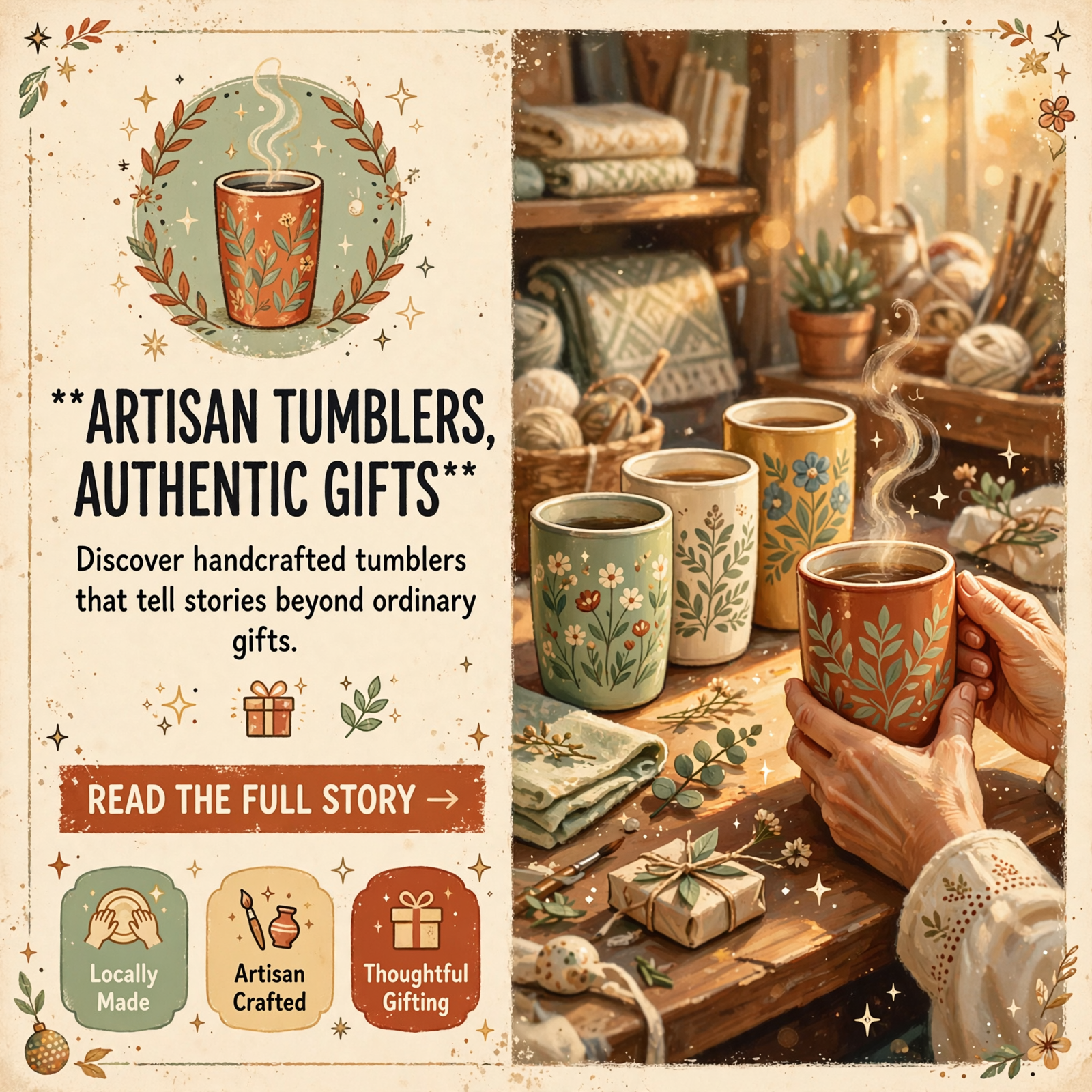Featured image for "🎁 Handcrafted Tumblers at LaLa's Bazaar - Unique Gifts for Every Occasion"