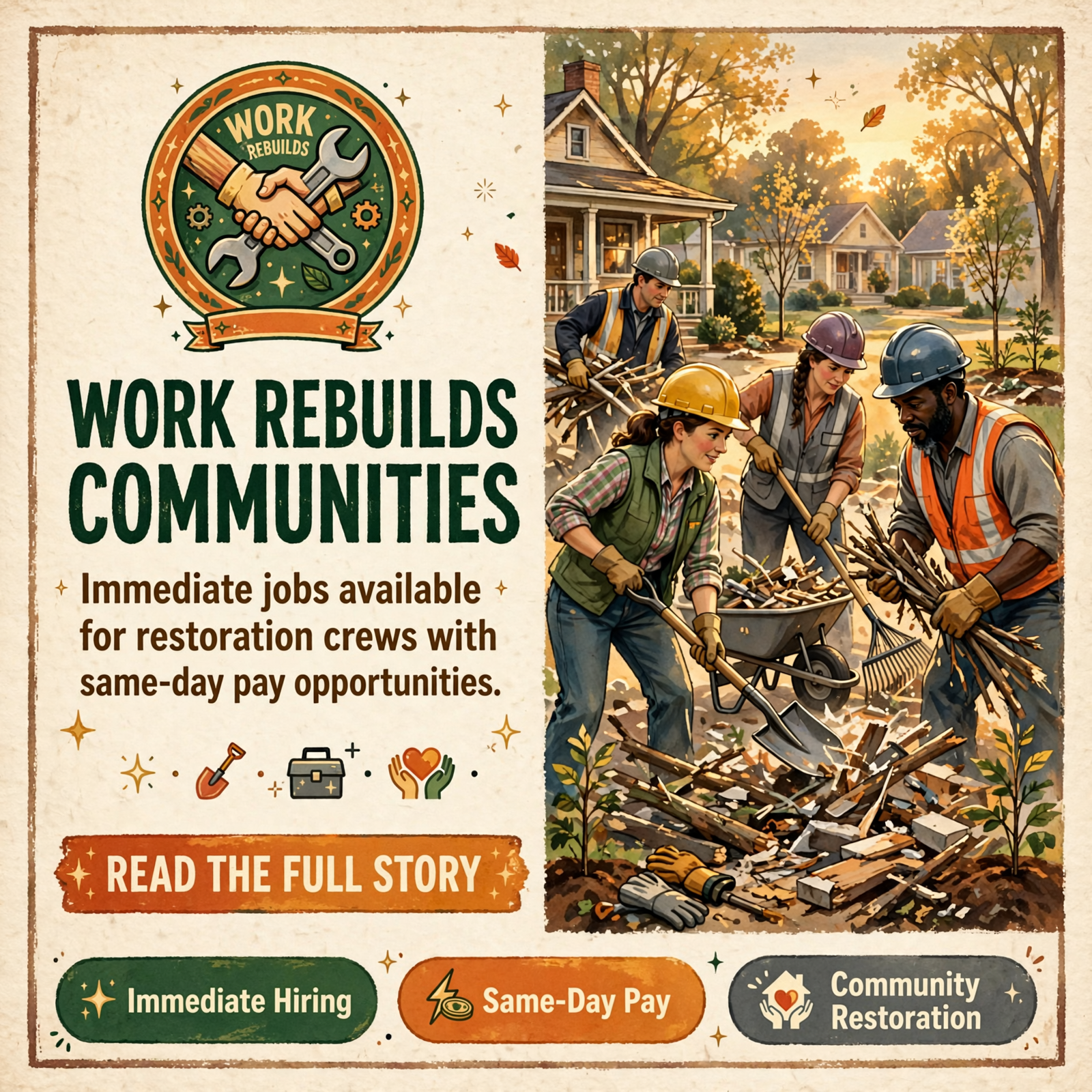 🛠️ Labor Finders Chattanooga Now Hiring Clean-Up Crews for Community Restoration Work — Featured Image Featured image for "🛠️ Labor Finders Chattanooga Now Hiring Clean-Up Crews for Community Restoration Work"