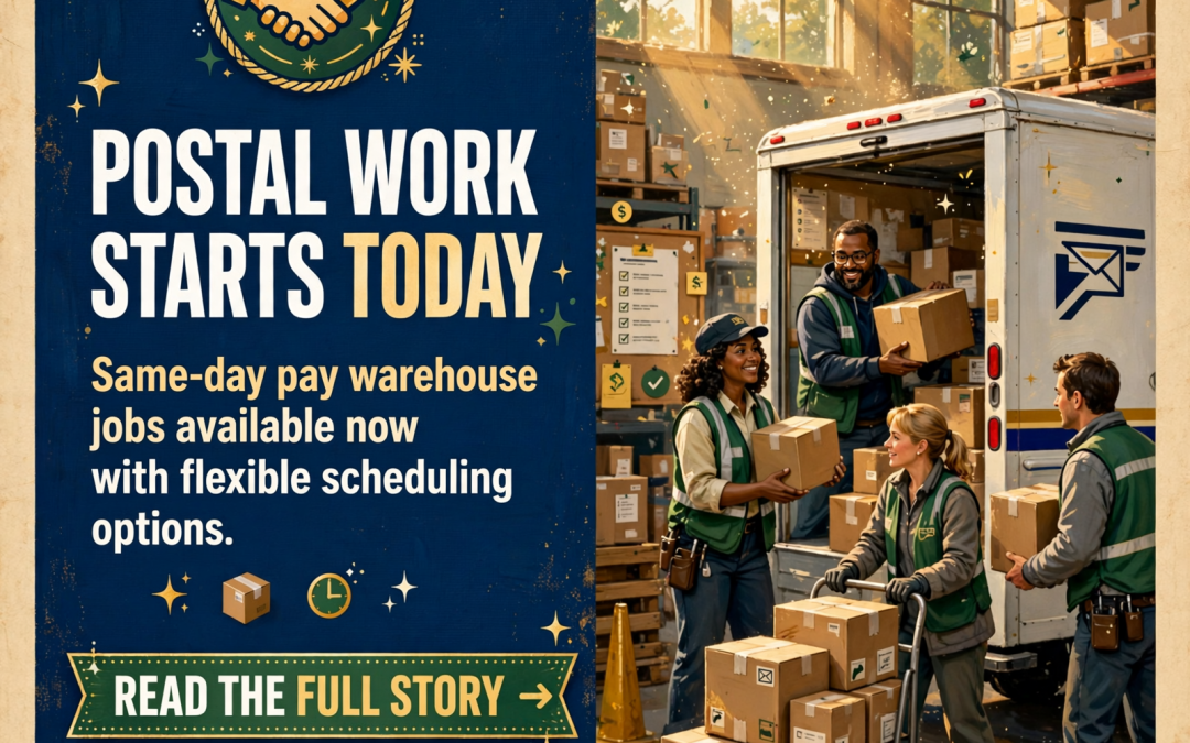 📦 Labor Finders Chattanooga Now Hiring General Laborers for Post Office Positions