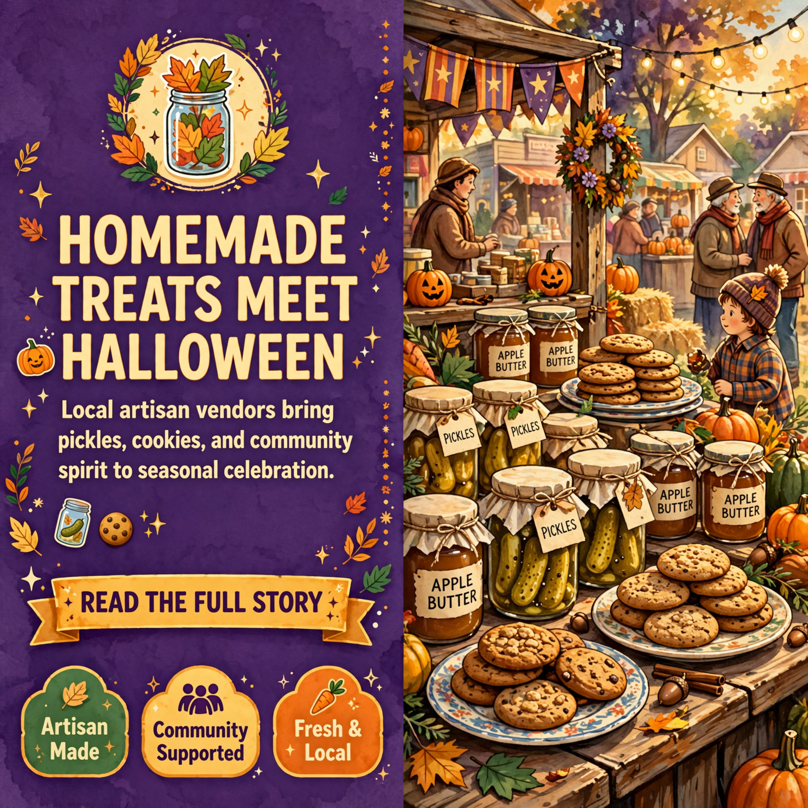 Featured image for "🎃 D.A.M GOOD Brings Homemade Pickles and Cookies to Soddy-Daisy Halloween Festival"