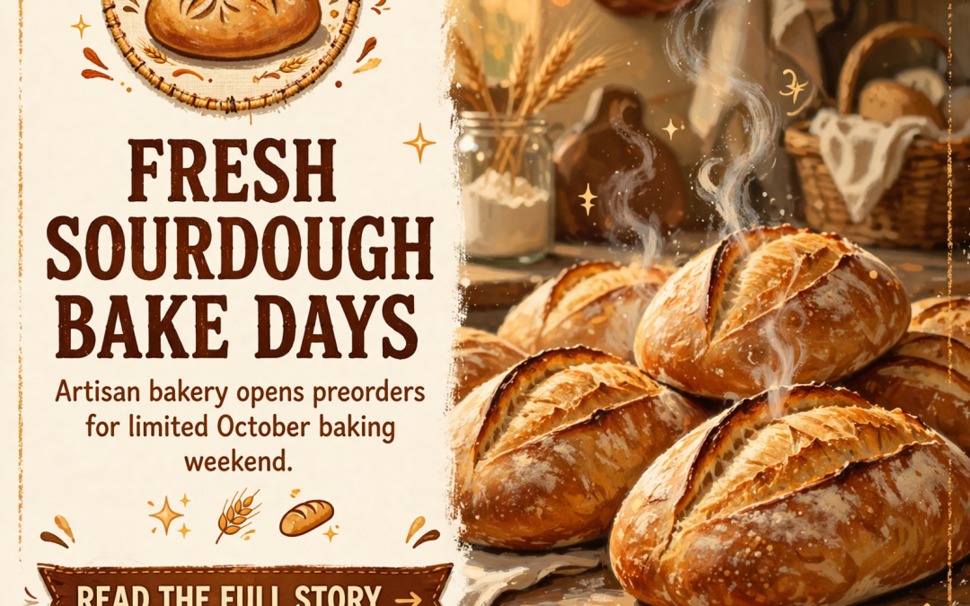 🥖 Susie’s Sweet and Savory Sourdough Bread Announces October Bake Days