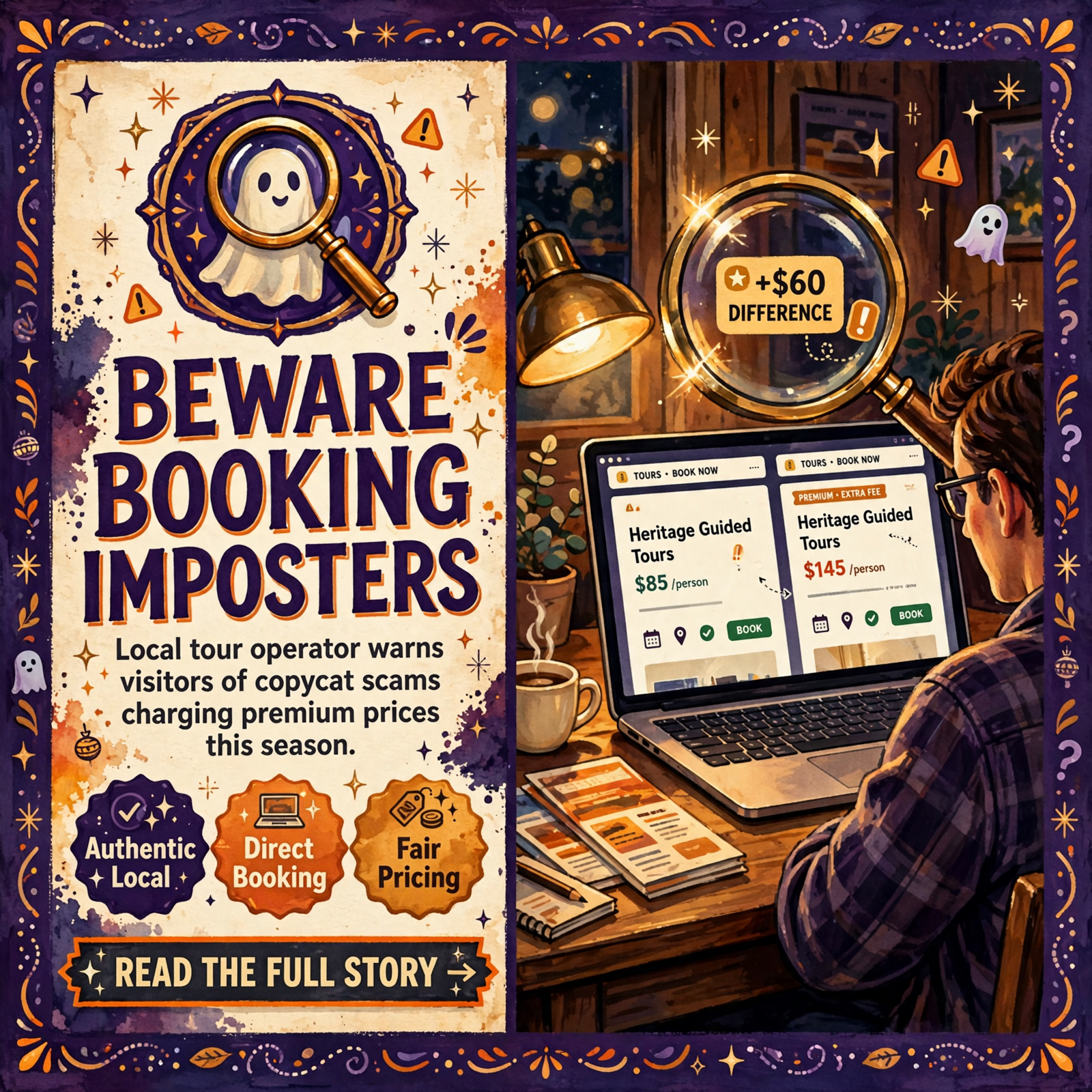Featured image for "👻 Chattanooga Ghost Tours Inc Warns of Copycat Booking Scams"