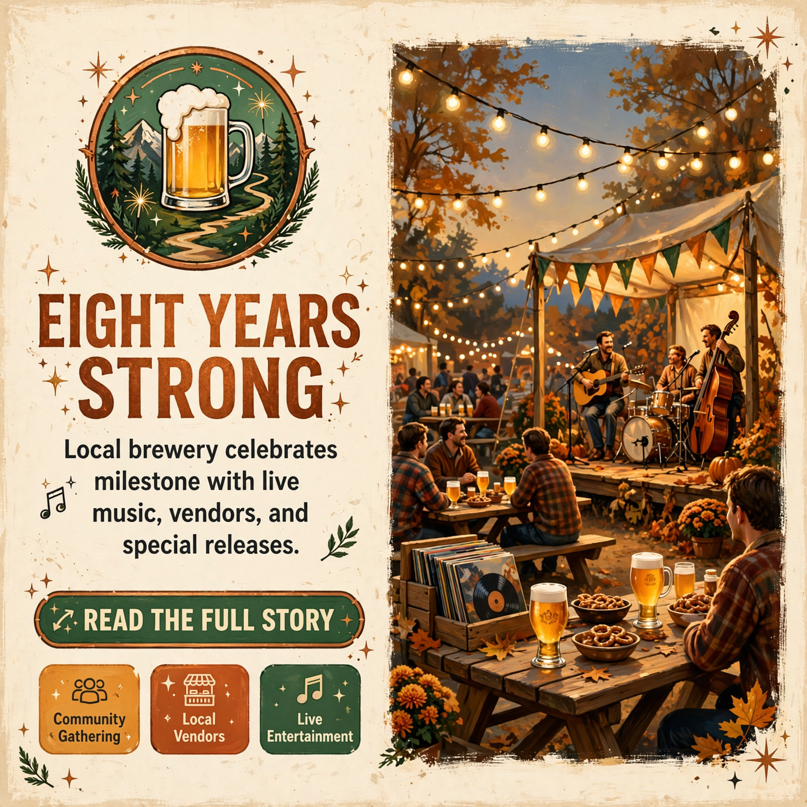 π» Happy Trails Brewing Co. Marks 8 Years with Anniversary Bash in Downtown Sparta β Featured Image Featured image for "π» Happy Trails Brewing Co. Marks 8 Years with Anniversary Bash in Downtown Sparta"