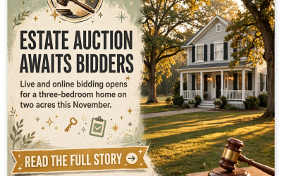 🏡 Estate Auction in Smithville Features 3-Bedroom Home on 2 Acres