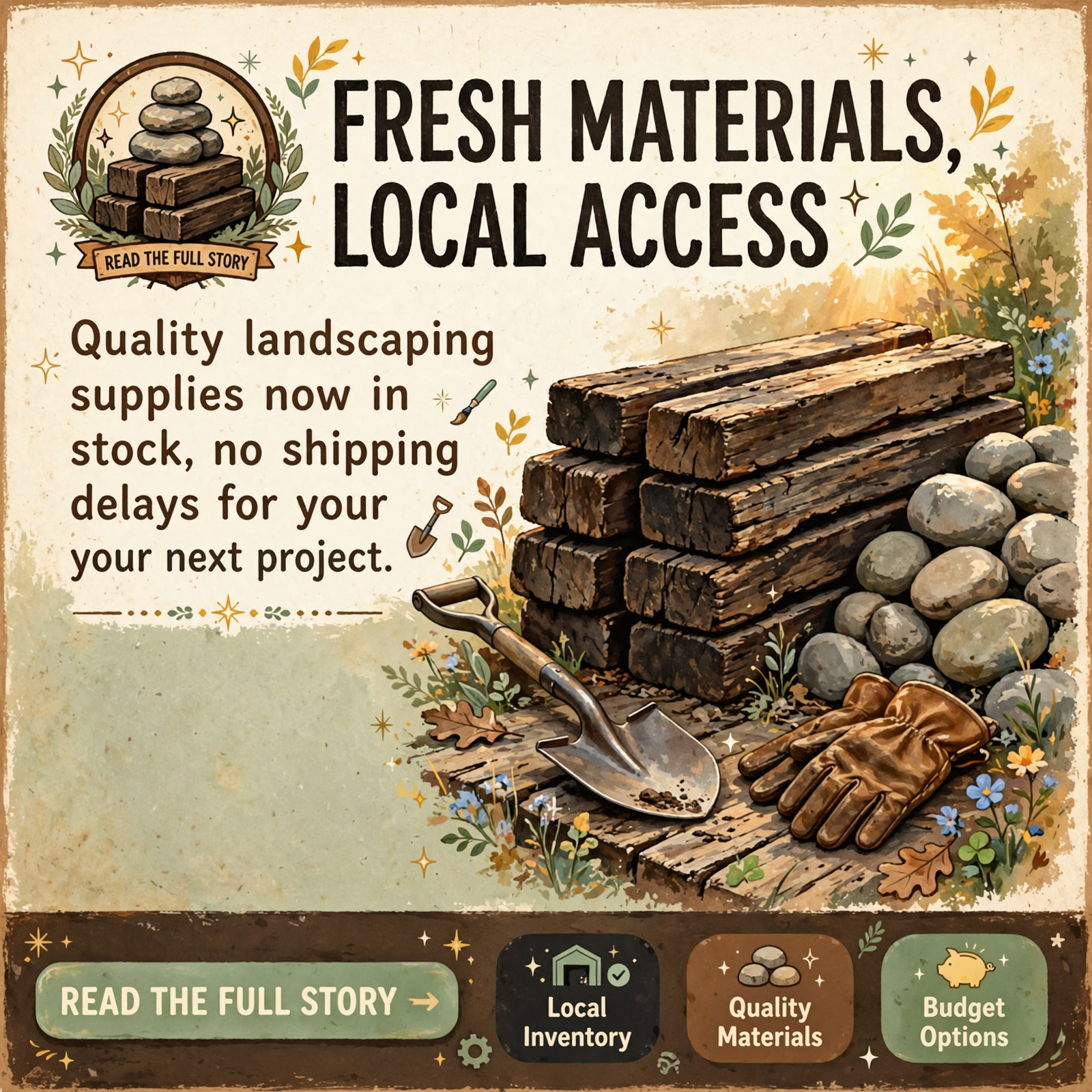 🪨 Passons Stone Mulch and More Adds Railroad Ties and Tennessee River Rock to Sparta Inventory — Featured Image Featured image for "🪨 Passons Stone Mulch and More Adds Railroad Ties and Tennessee River Rock to Sparta Inventory"