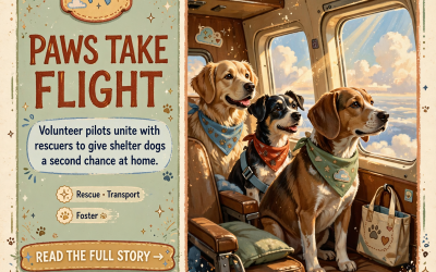 πΎ 15 Marion County Dogs Find New Homes with Help from Pilots to the Rescue