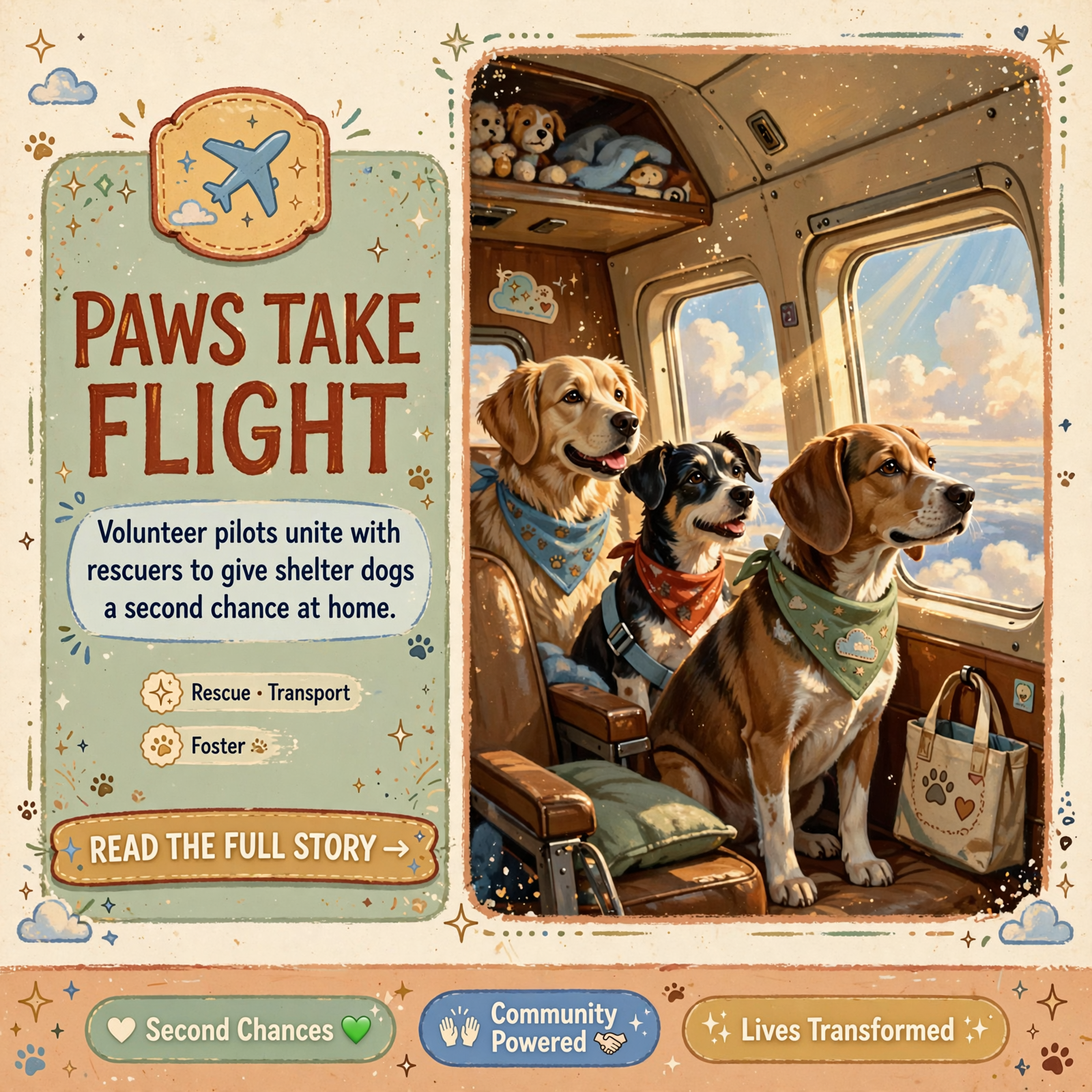 Featured image for "🐾 15 Marion County Dogs Find New Homes with Help from Pilots to the Rescue"