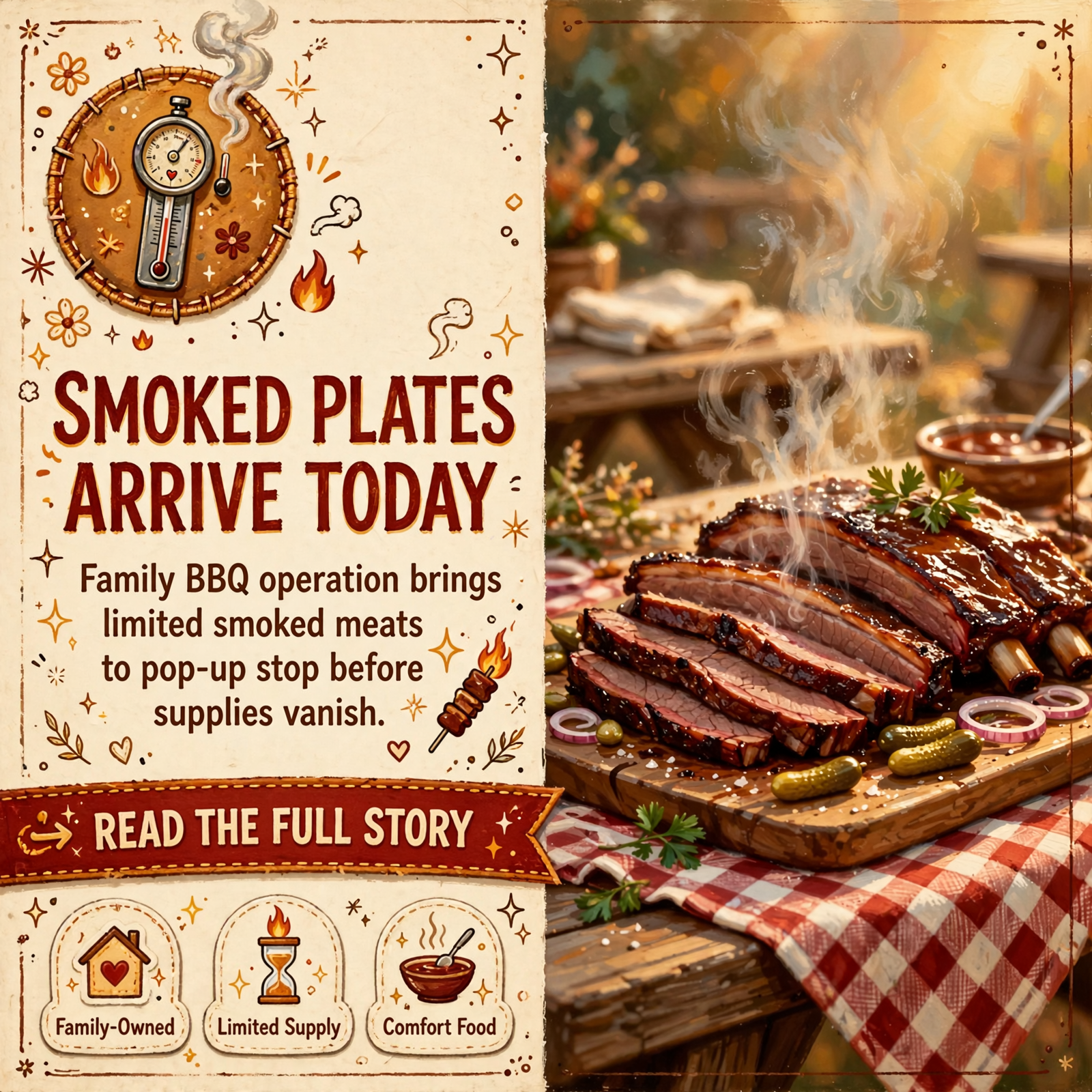Featured image for "🍖 Big Man's Meat Shack Serving Smoked Plates in Dunlap Today"