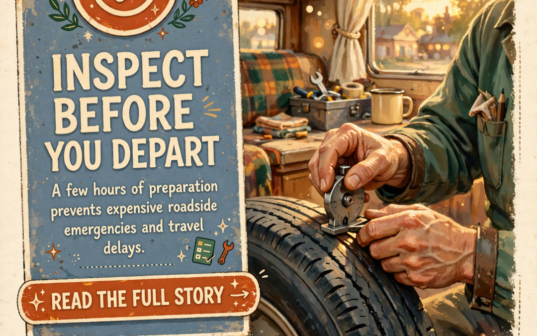 🚐 Pre-Trip RV Inspections: Why a Quick Check Prevents Road Trouble