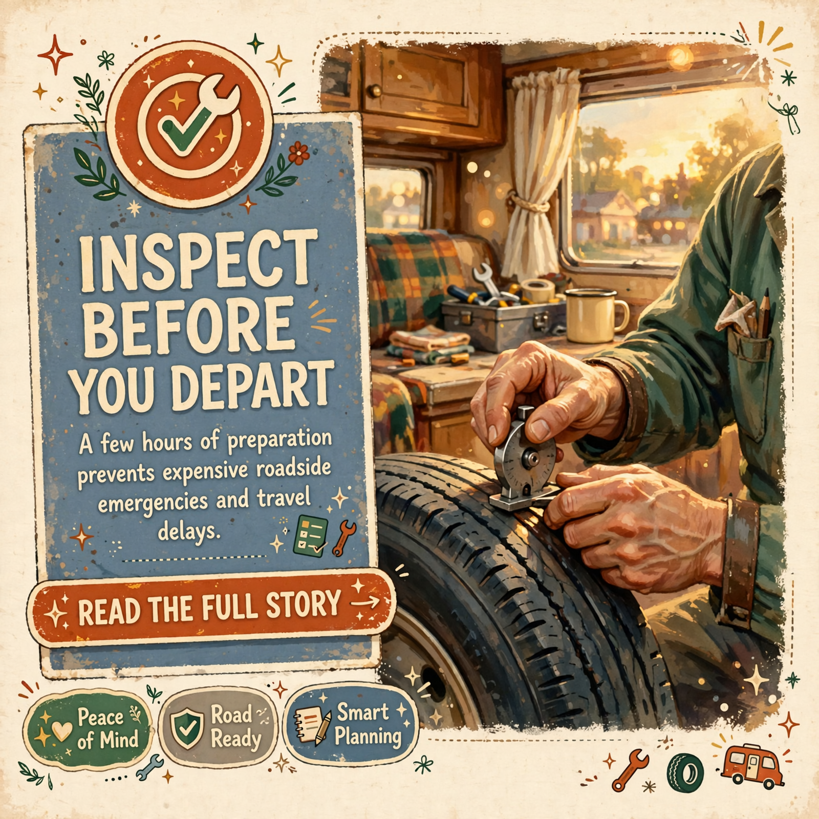 Featured image for "🚐 Pre-Trip RV Inspections: Why a Quick Check Prevents Road Trouble"