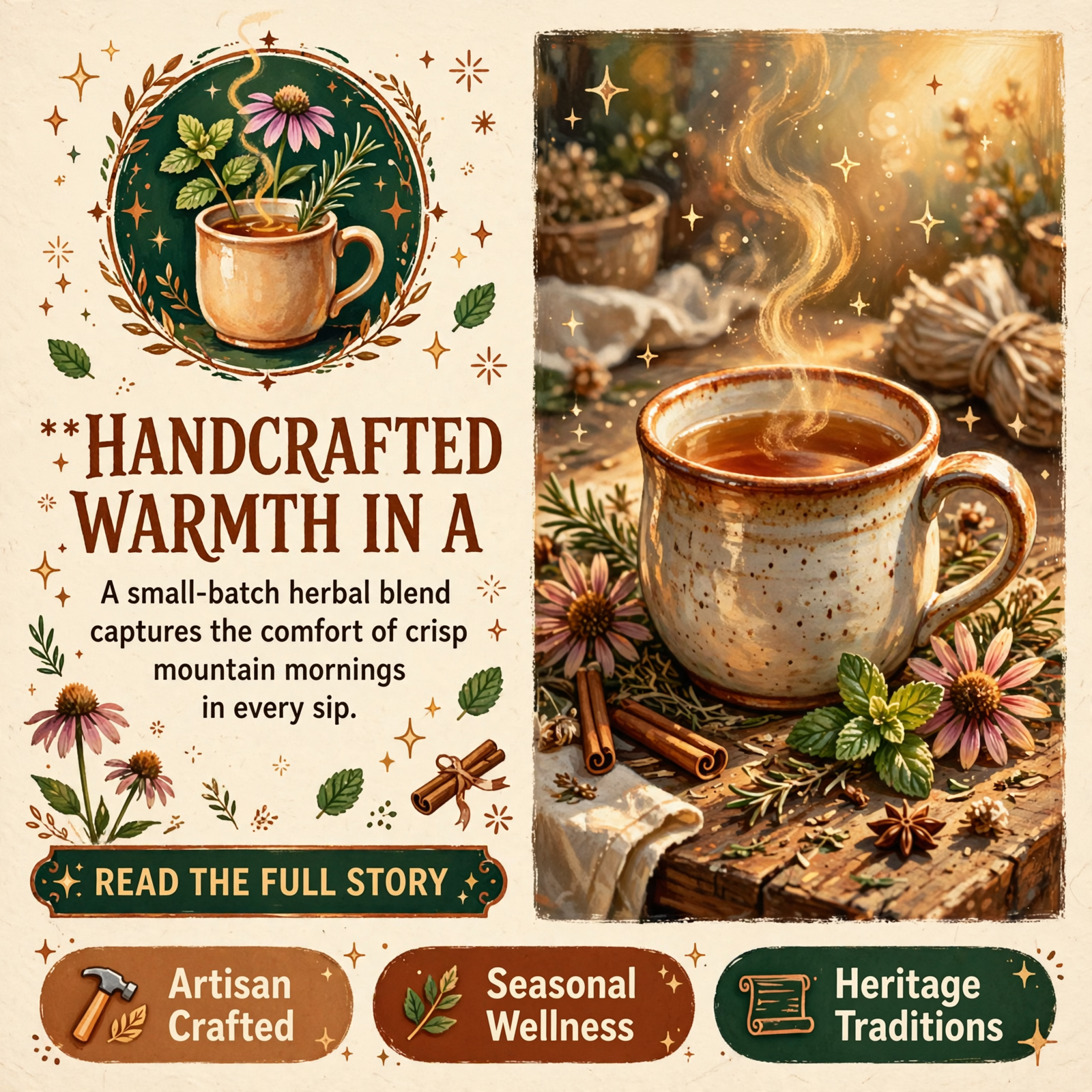 Featured image for "🍵 Sweater Weather Tea Blend Captures the Essence of Cold Mountain Mornings"