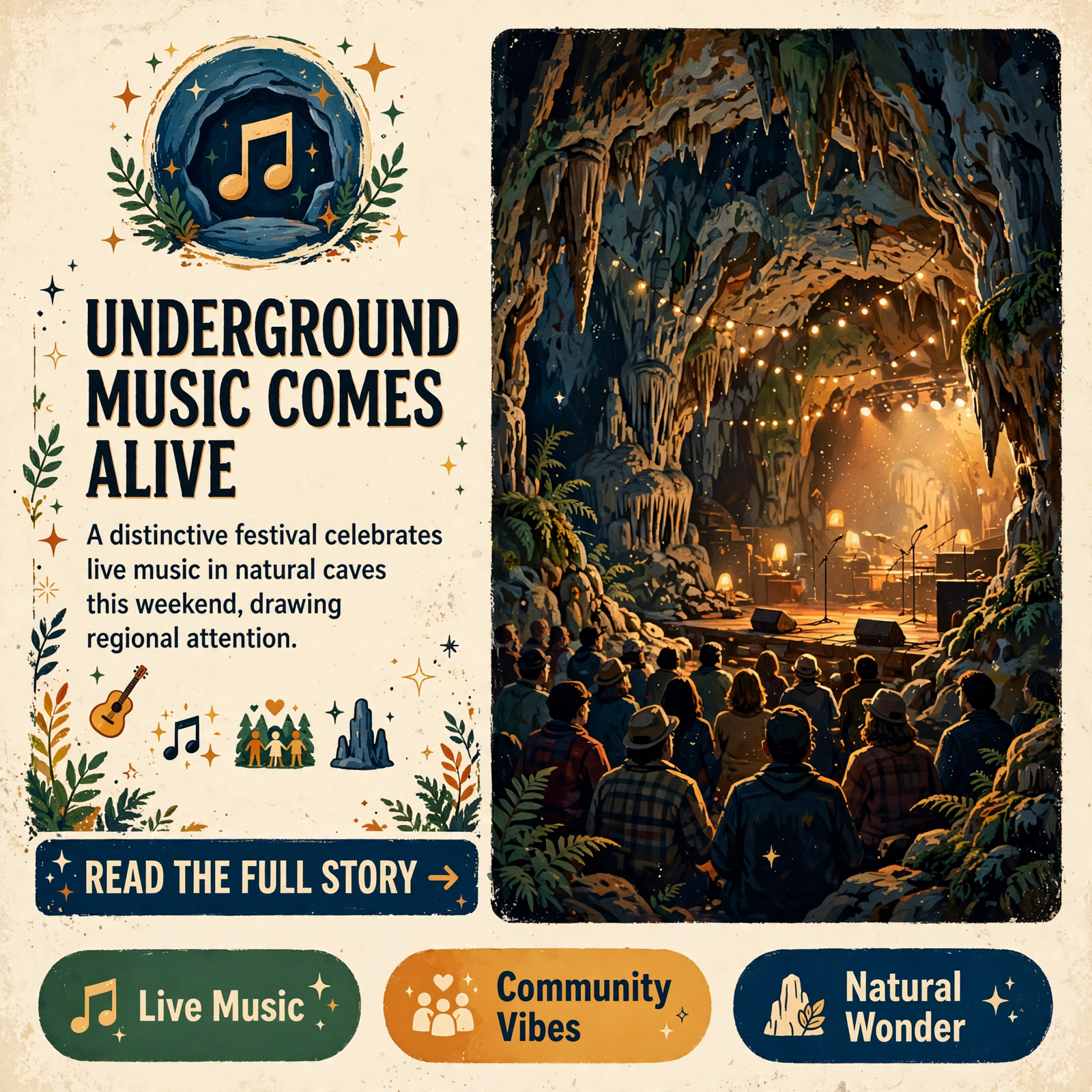 Featured image for "🎵 CaveFest This Weekend - A Tennessee Music Festival Built on Community"