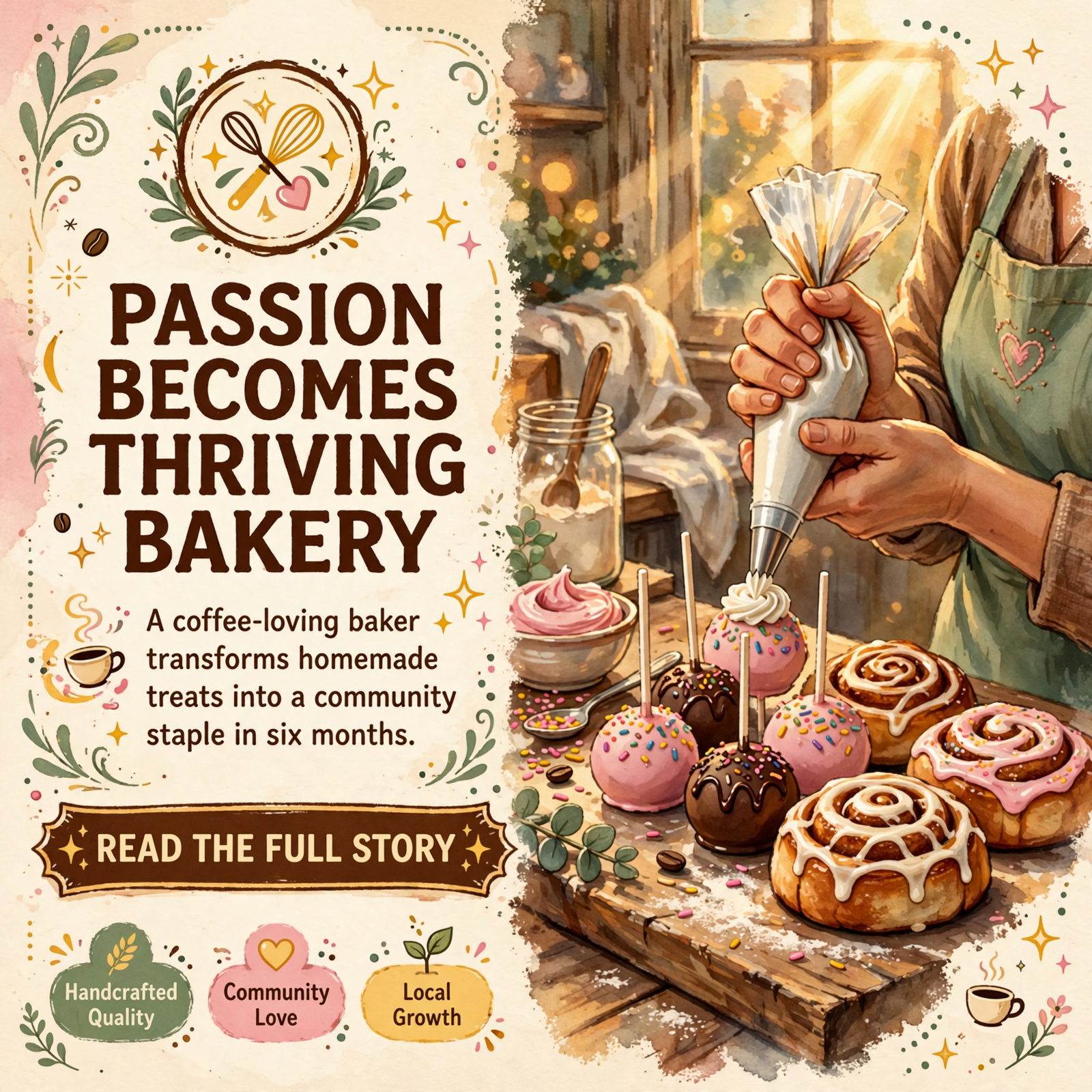 Featured image for "🍰 Cake Pops By Chelsey Expands Beyond Cake Pops - Adding Coffee Syrups and Holiday Catering"