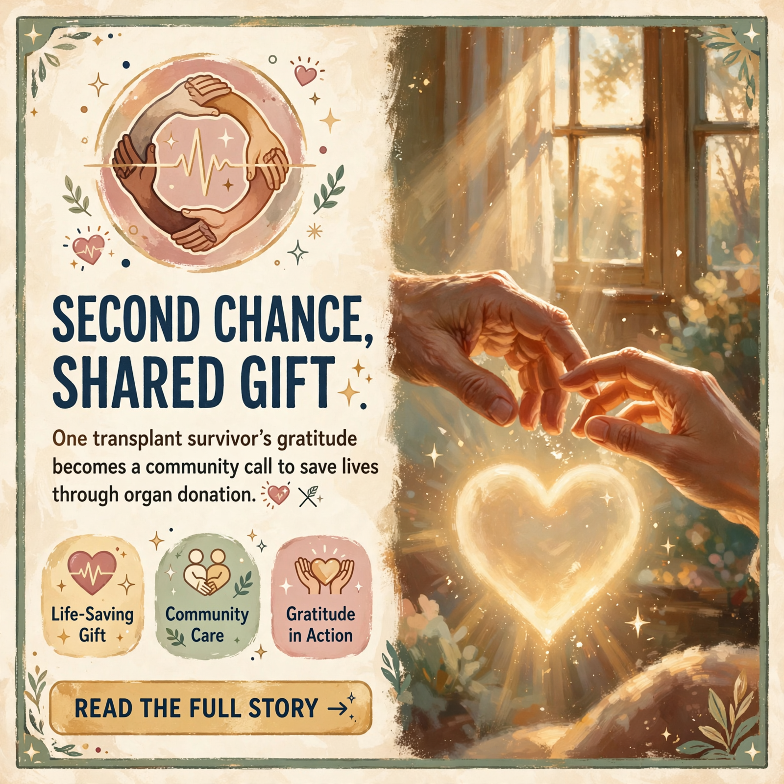 Featured image for "💚 One Year After Life-Saving Transplant, Local Business Owner Honors Organ Donor and Encourages Community to Give"